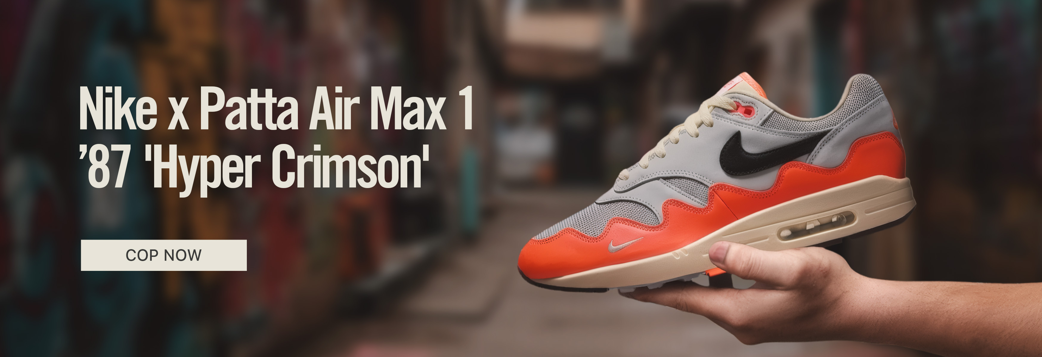 Nike x Patta Air Max 1 ’87 'Hyper Crimson' (2026)
