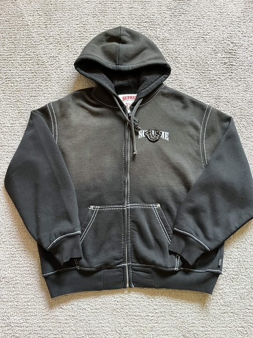 Supreme x True Religion Zip Up Hooded Sweatshirt 'Black' (FW25)