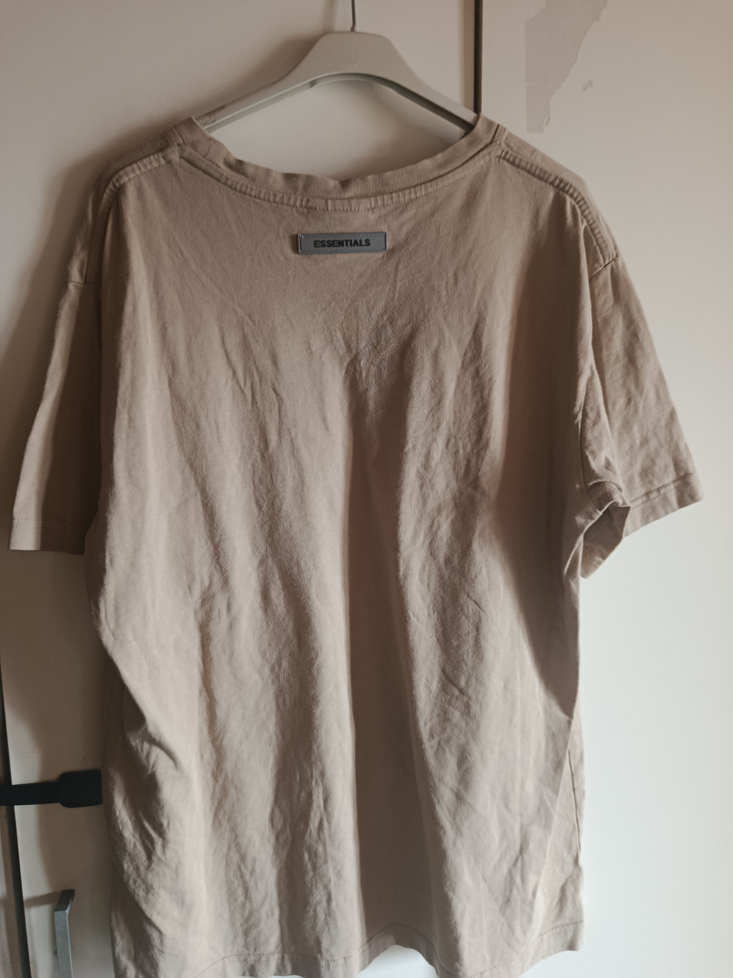 Fear Of God ESSENTIALS 3D Silicon Applique Boxy T-Shirt Olive/Khaki (FW20) photo 2
