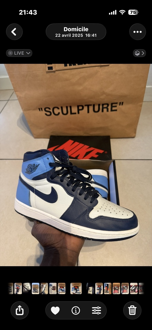 Air Jordan 1 Retro High OG 'Obsidian' (2019)