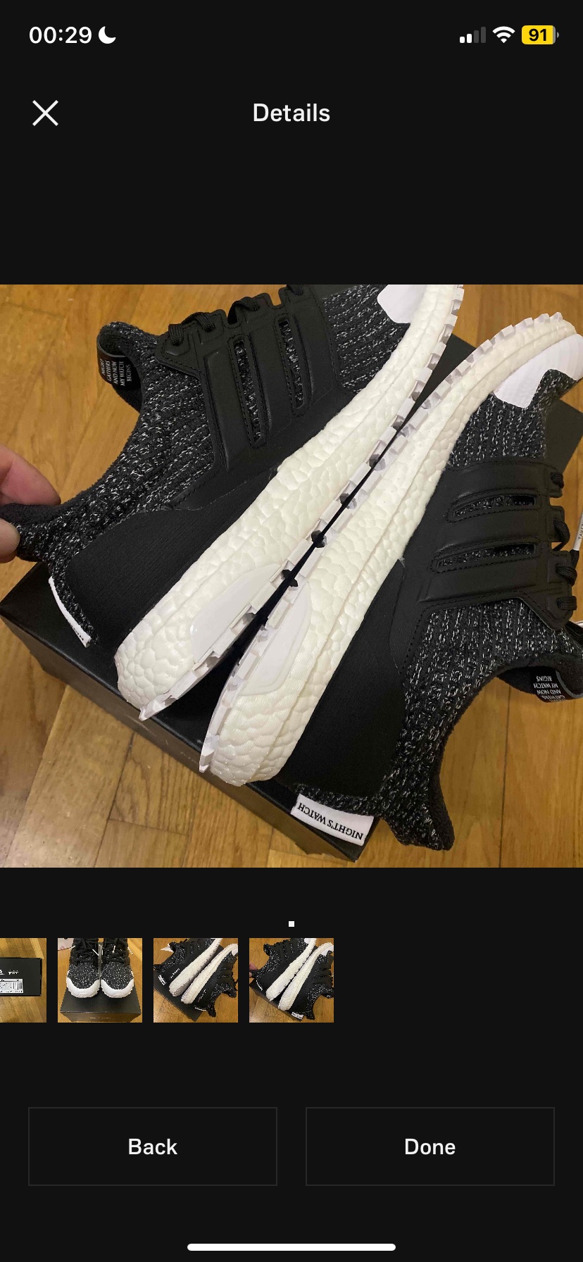 Adidas Game of Thrones Ultra Boost GoT 'Night’s Watch' (2019) photo 9