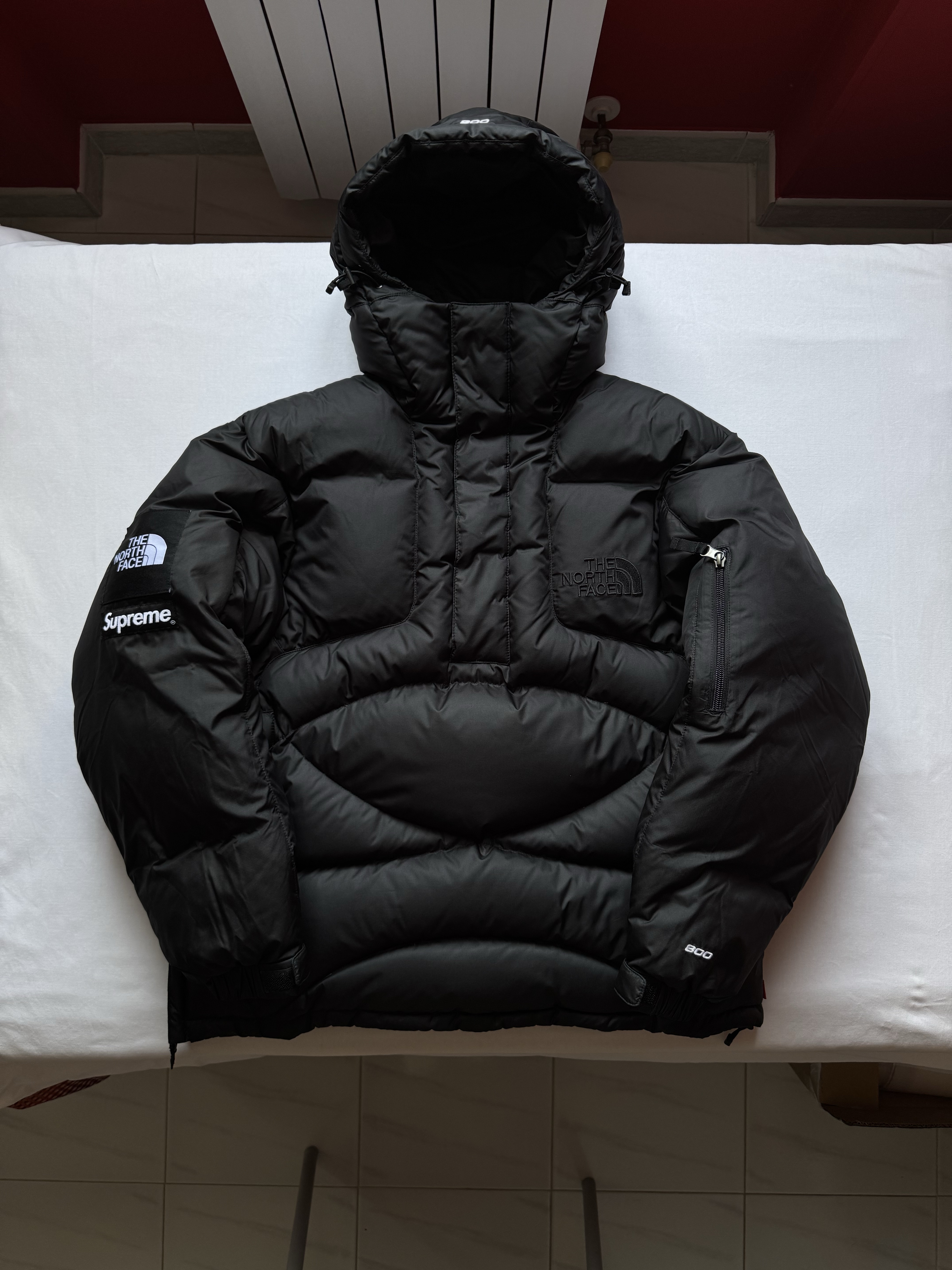 Supreme x The North Face® 800-Fill Half Zip Hooded Pullover Black