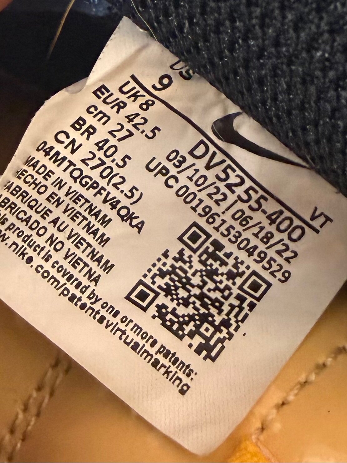 Nike Air Force 1 x Undefeated Low 'Multi Patent' (2022) photo 6