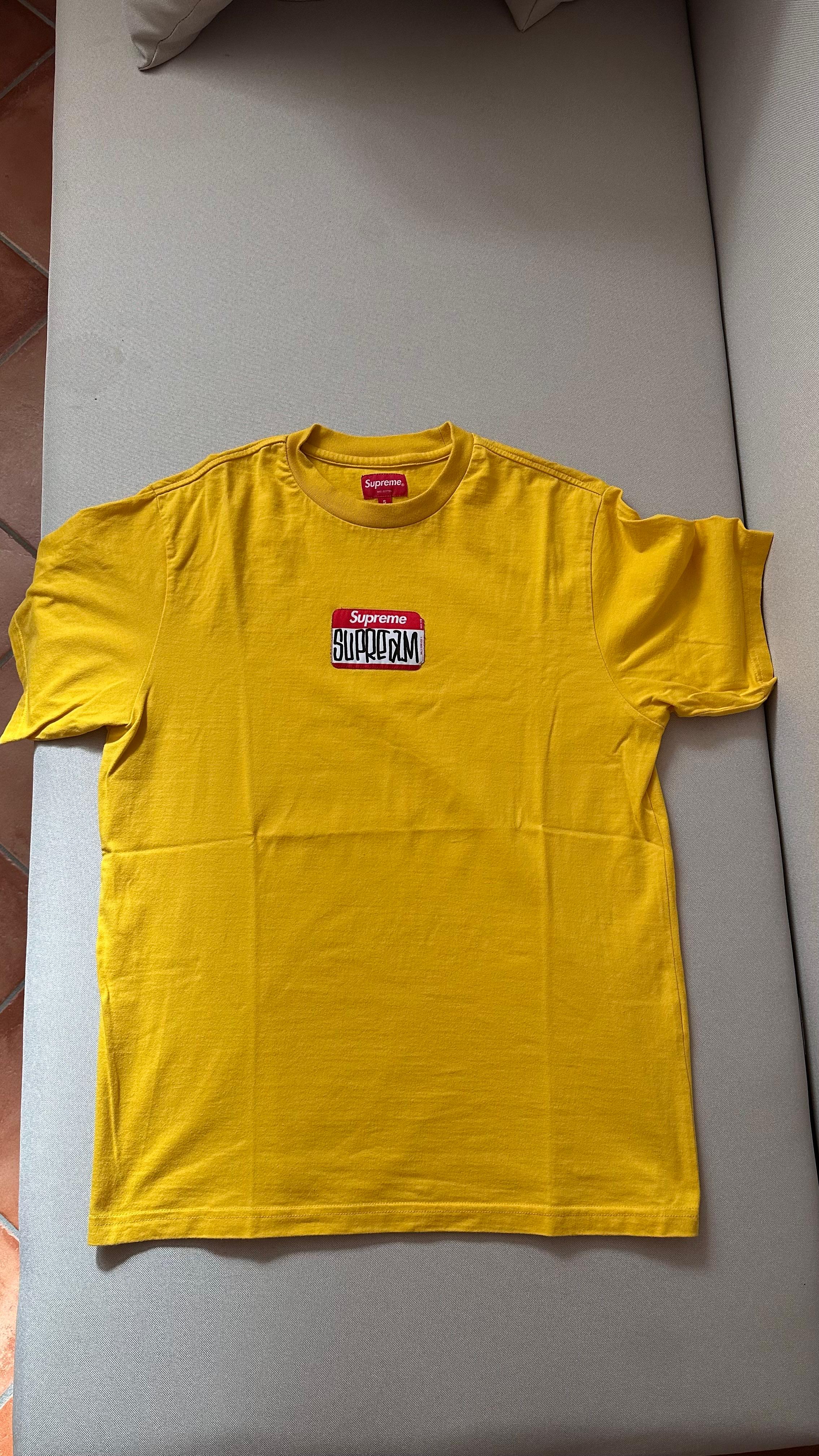 Supreme Gonz Nametag S/S Top Yellow (2021) photo 1