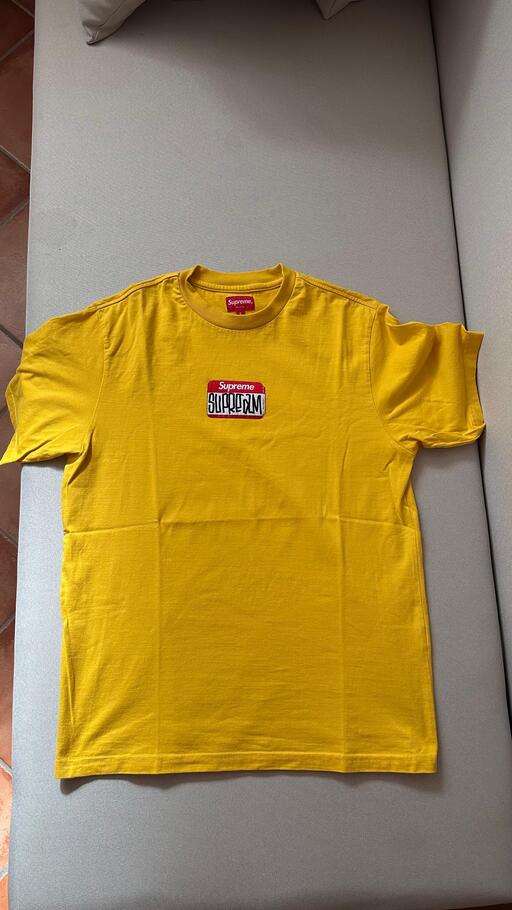 Supreme Gonz Nametag S/S Top Yellow (2021)