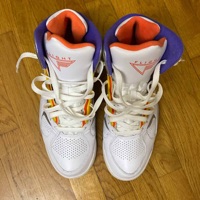 Nike Air Flight Lite High White Metallic Silver Hyper Grape (2014) photo 3