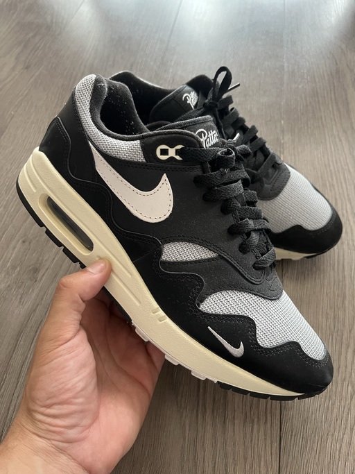 Nike x Patta Air Max 1 Waves 'Black White' (With Bracelet) (2021)