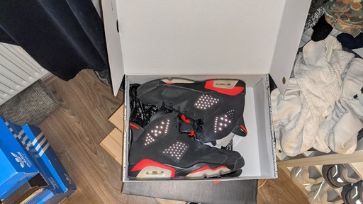 Air Jordan 6 Retro Infrared Black (JUMPMAN) (2014)
