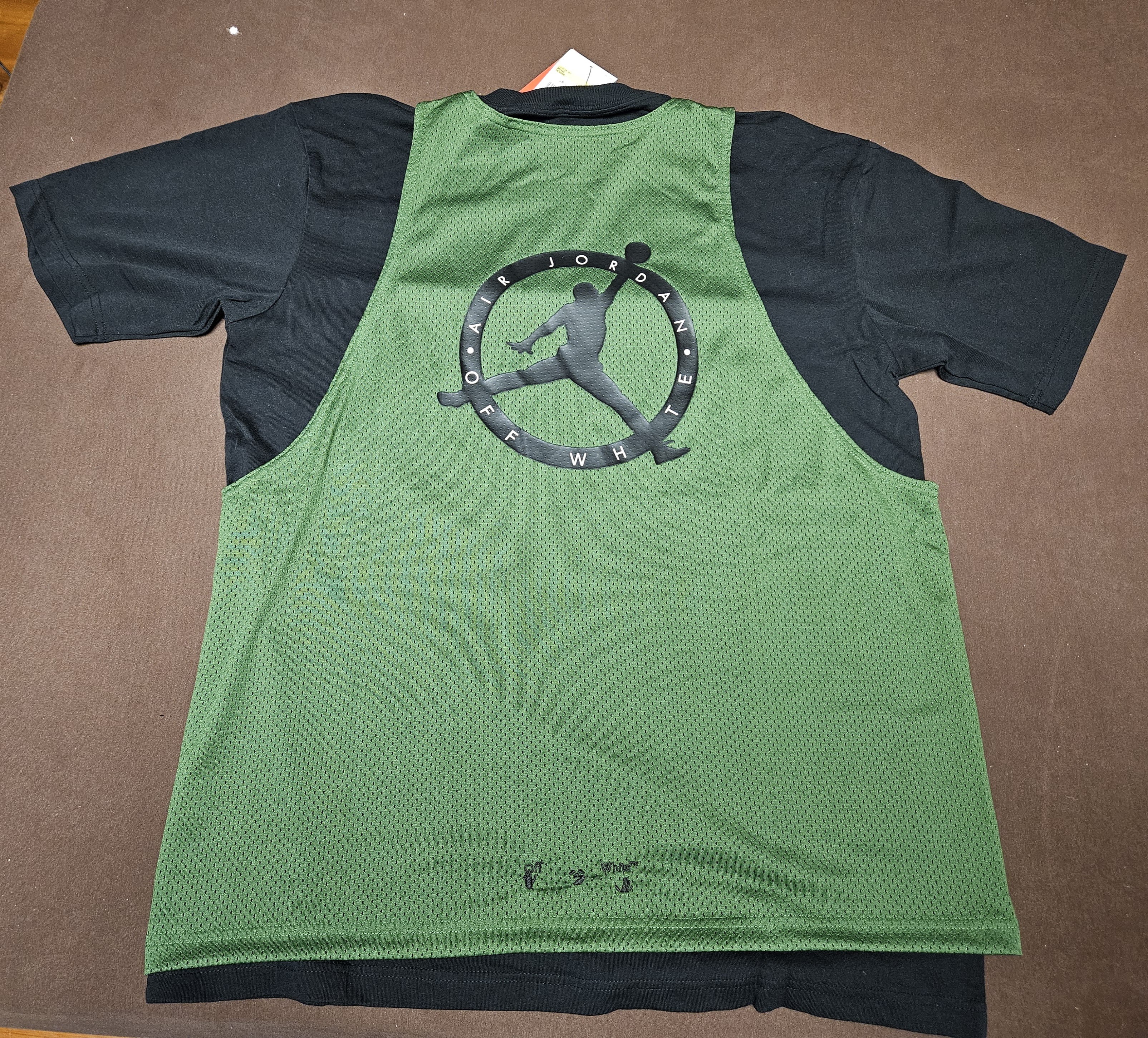 Off White x Jordan Top Green Black (FW21) photo 2