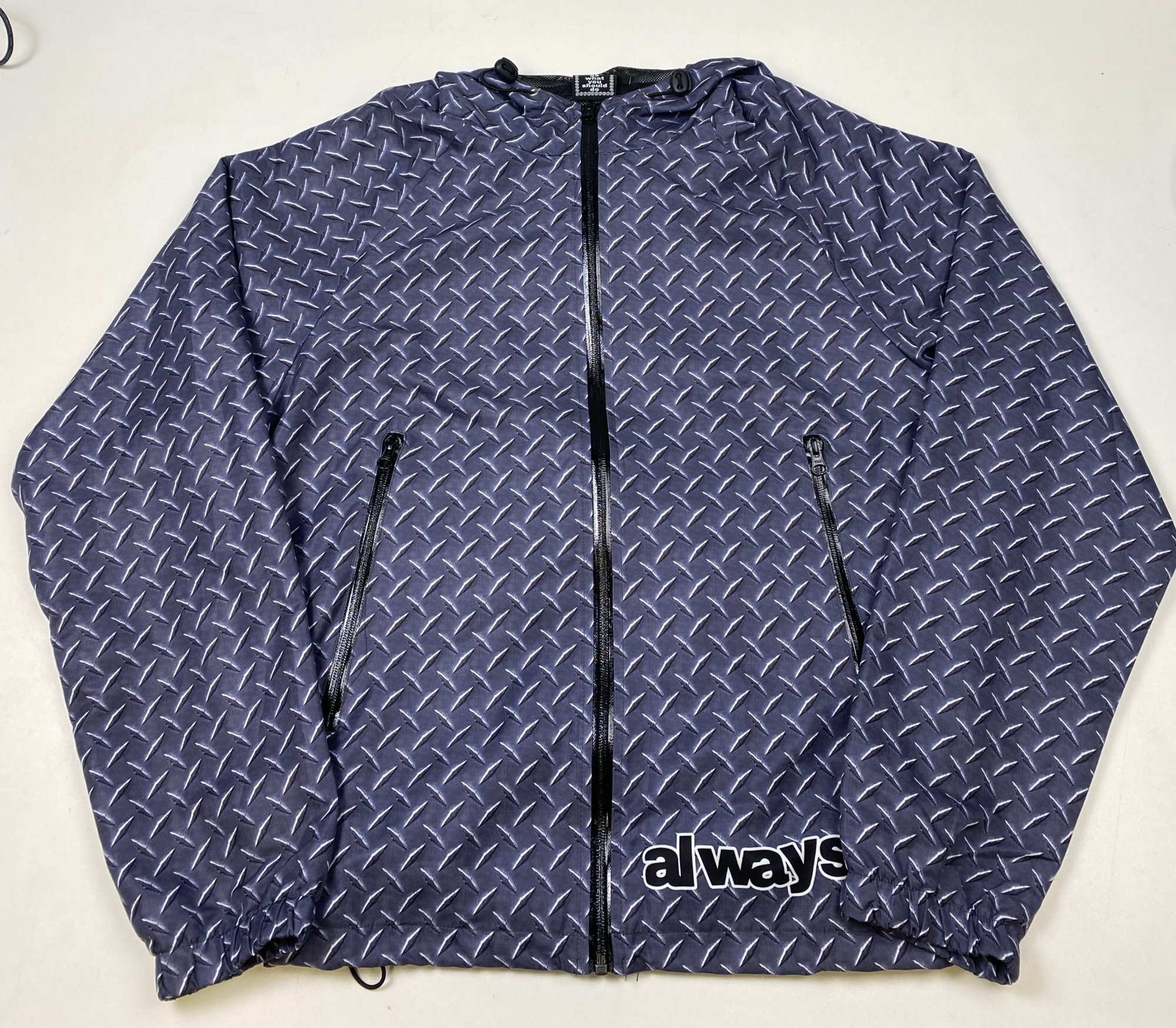 Always Do What You Should Do Diamond Plate Track Jacket photo 1