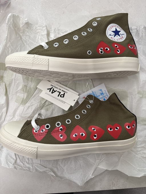 Converse Chuck Taylor All-Star 70 Hi Comme des Garcons Play Multi-Heart Green