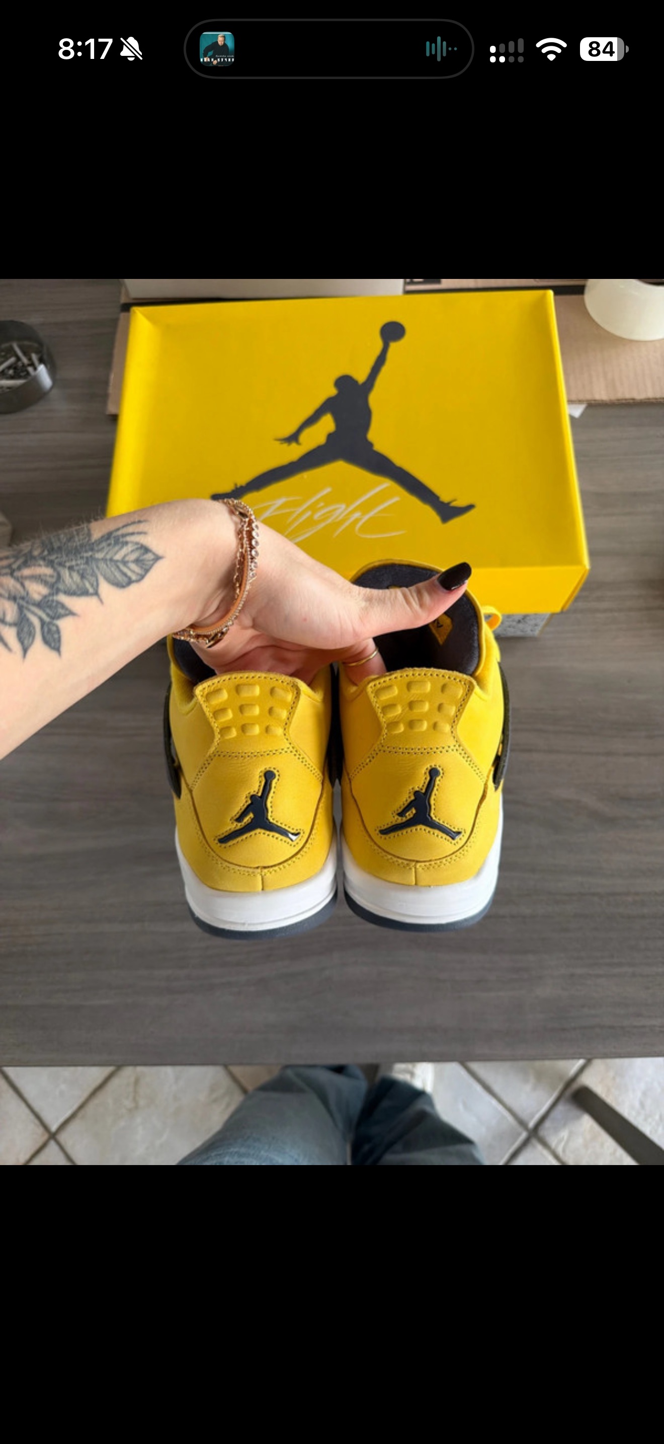 Air Jordan 4 Retro 'Lightning' (2021) photo 4