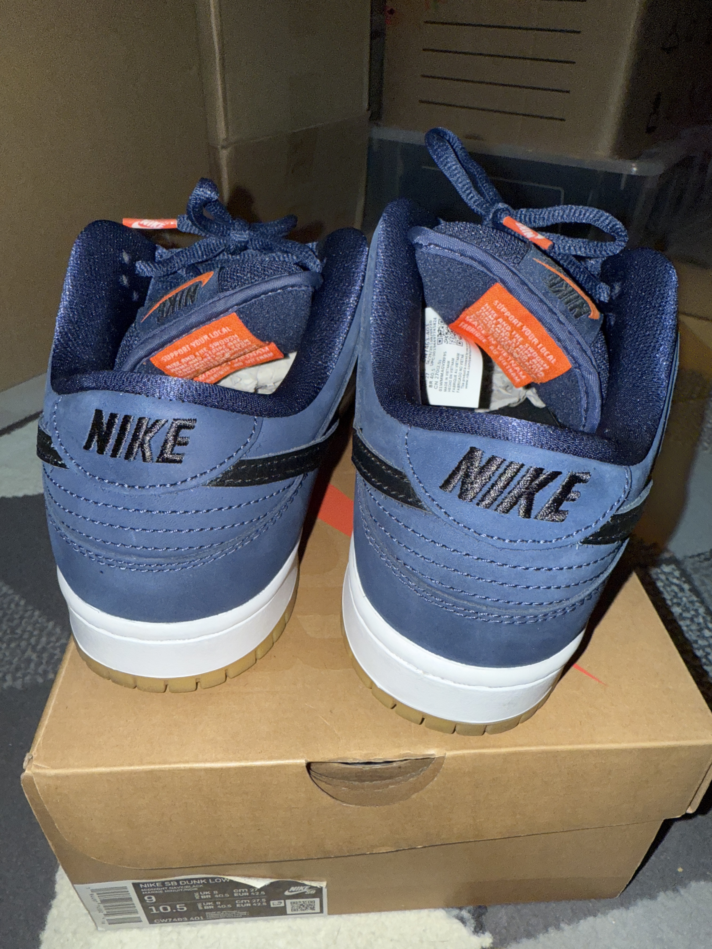 Nike SB Dunk Low Navy Black Gum (2020) photo 4
