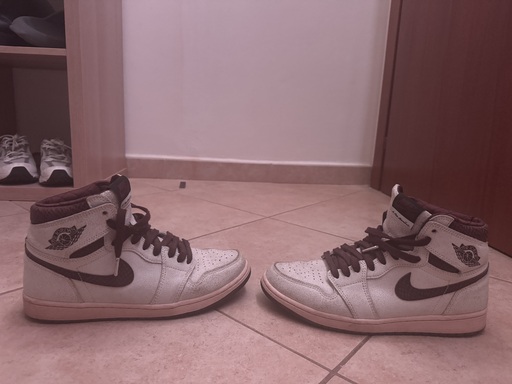 Air Jordan x A Ma Maniere 1 High OG 'Burgundy Sail' (2021)