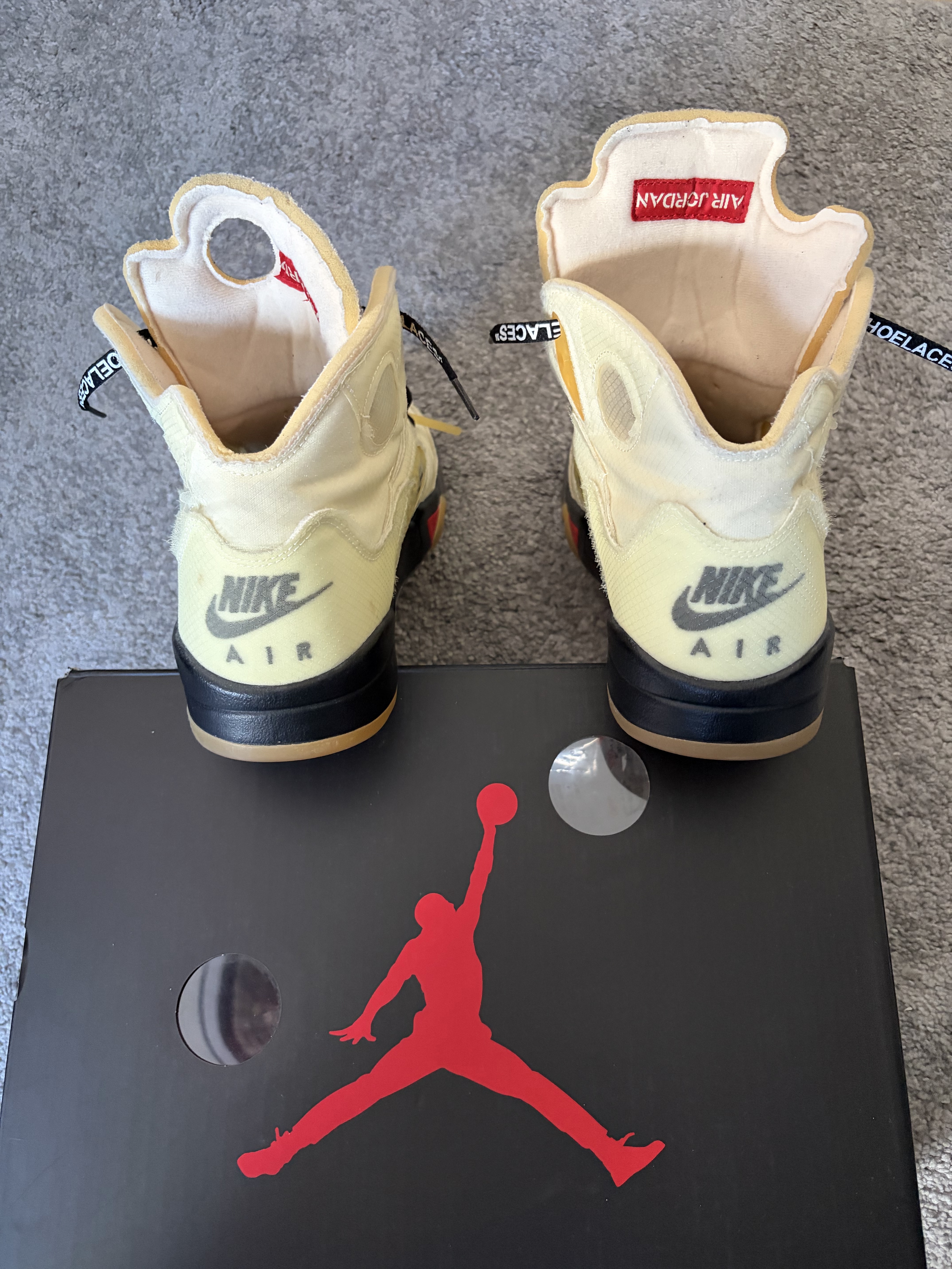 Air Jordan 5 Retro Off-White 'Sail' (2020) photo 3