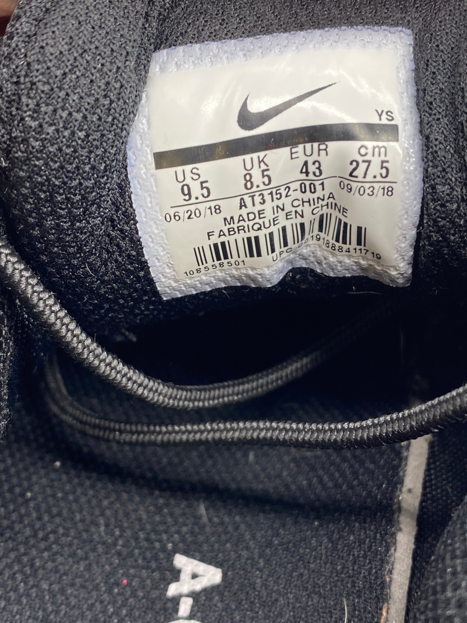 Nike x A-Cold-Wall* ACW Zoom Vomero +5 Black photo 6