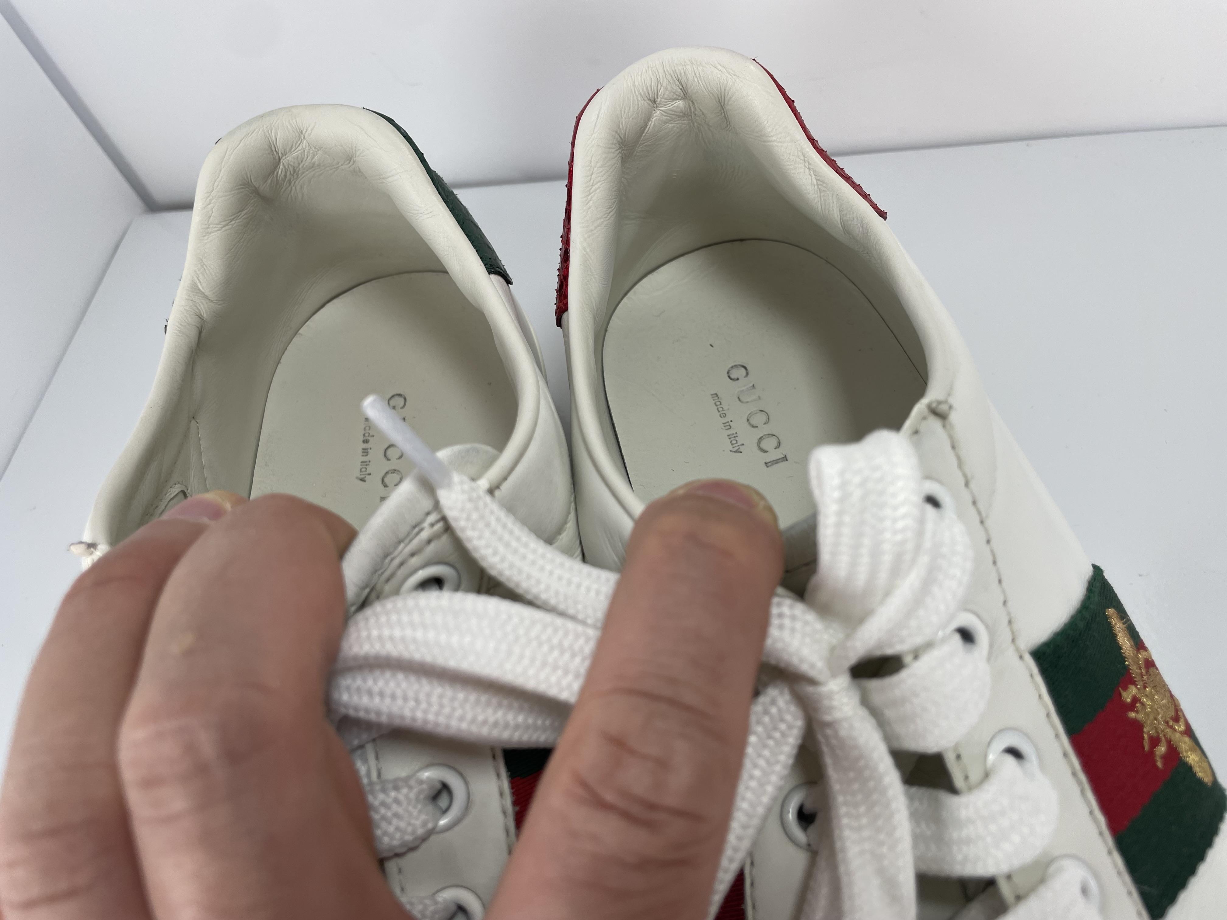 Luxury Gucci Ace Bee White photo 4