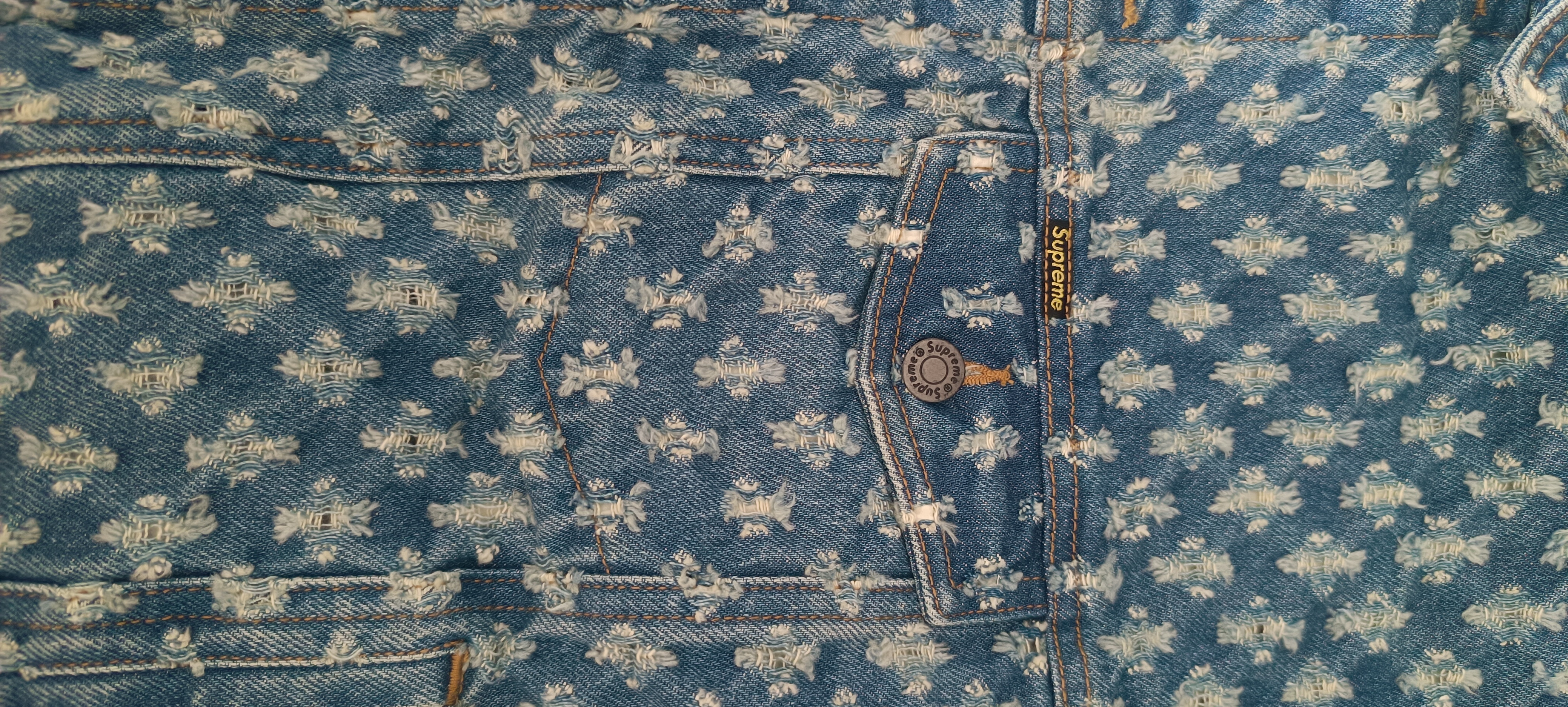 Supreme Hole Punch Denim Trucker Jacket (SS20) photo 7