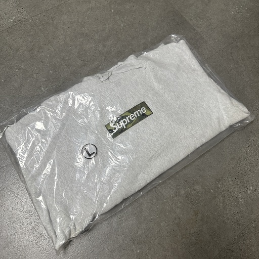 Supreme Box Logo Hooded Sweatshirt Ash Grey (FW23)