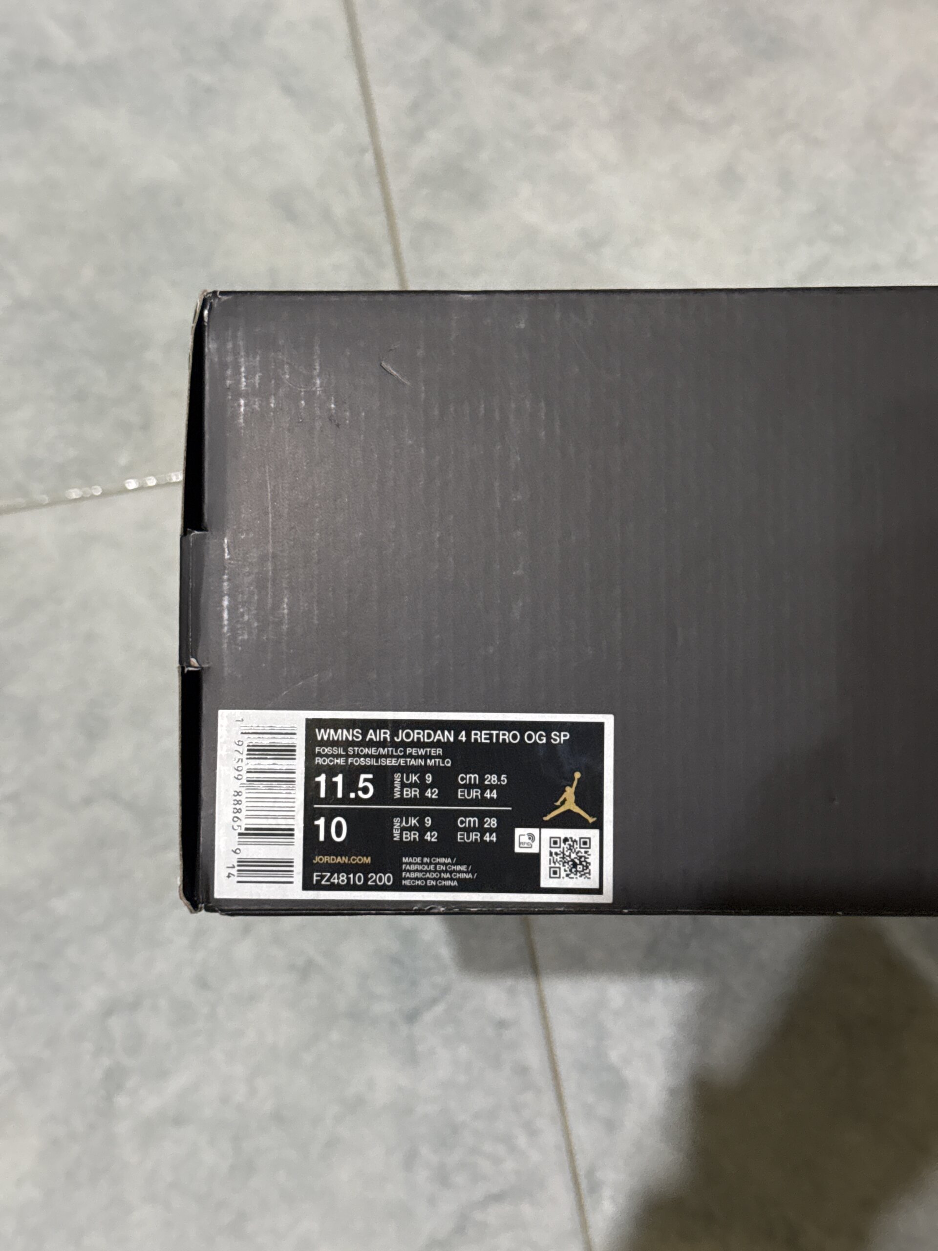 Air Jordan 4 x A Ma Maniére 4 Retro OG SP WMNS 'Fossil Stone' (2024) photo 8