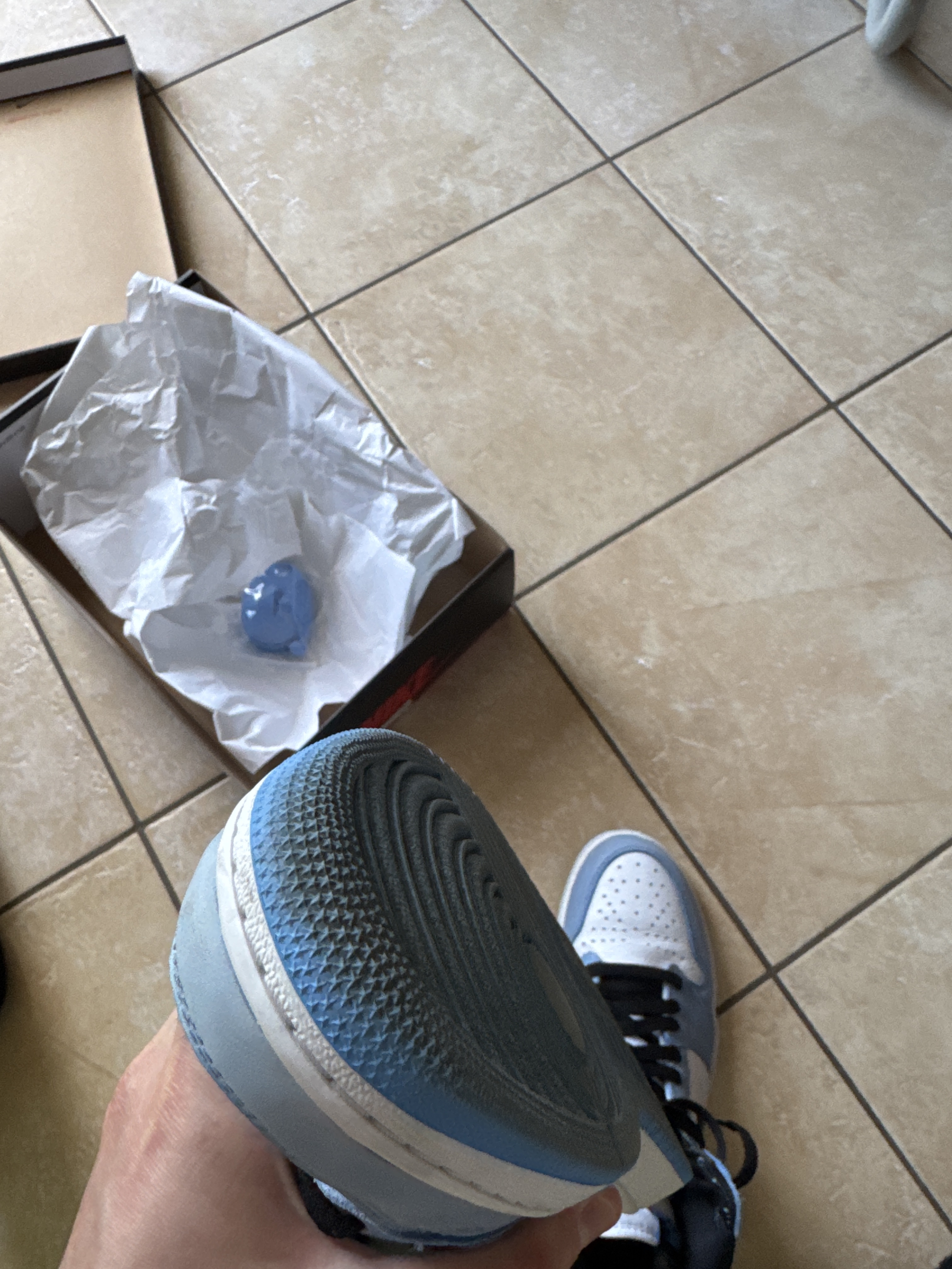 Air Jordan 1 Retro High 'White University Blue' (2021) photo 8