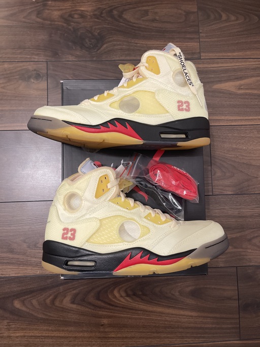 Air Jordan 5 Retro Off-White 'Sail' (2020)
