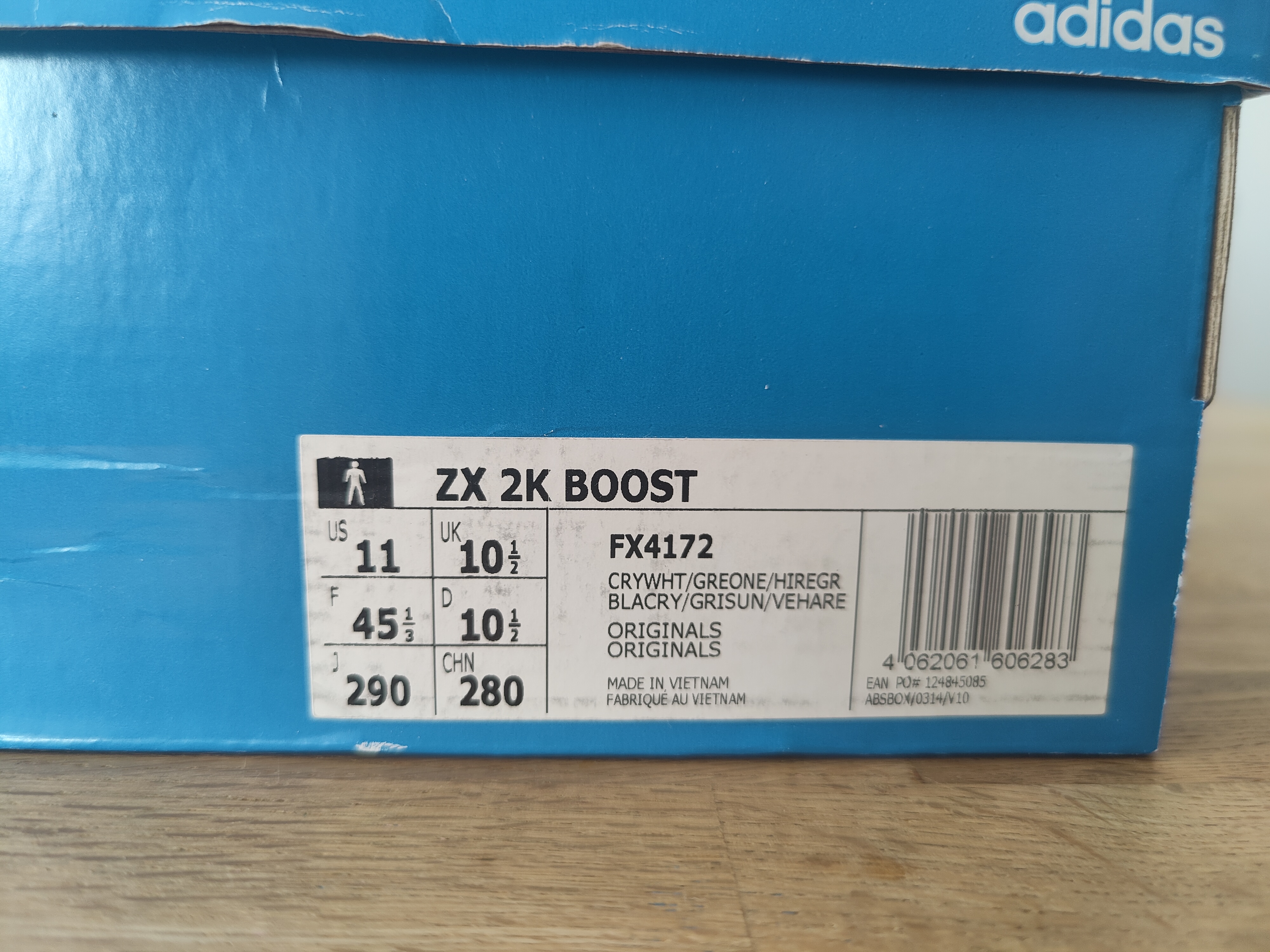 Adidas ZX 2K Boost Grey One Hi-Res Green (2020) photo 6