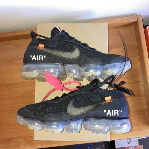 Nike x Off White Air VaporMax Flyknit 'Black' (2018)