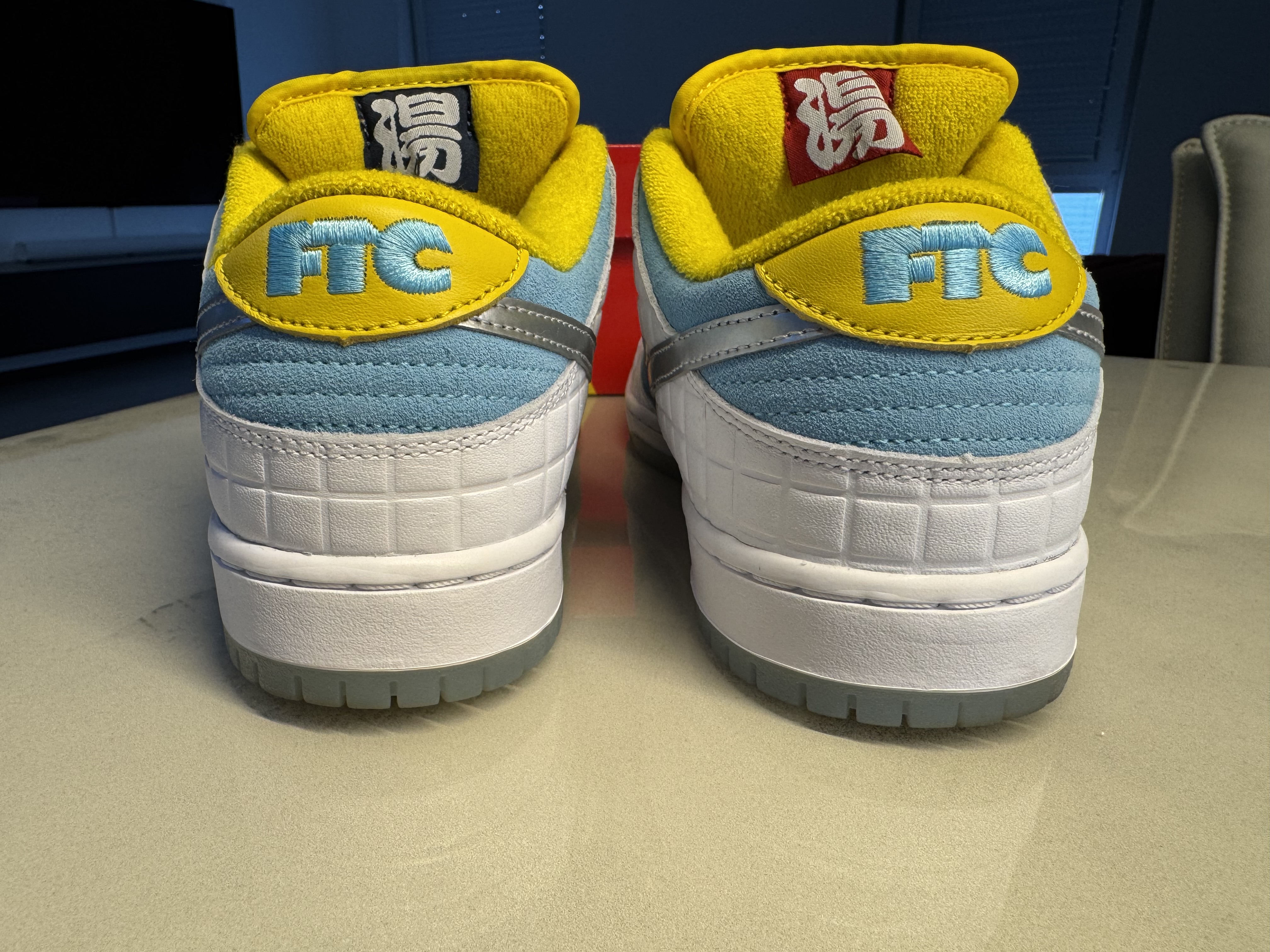 Nike x FTC SB Dunk Low Lagoon Blue (2021) photo 4