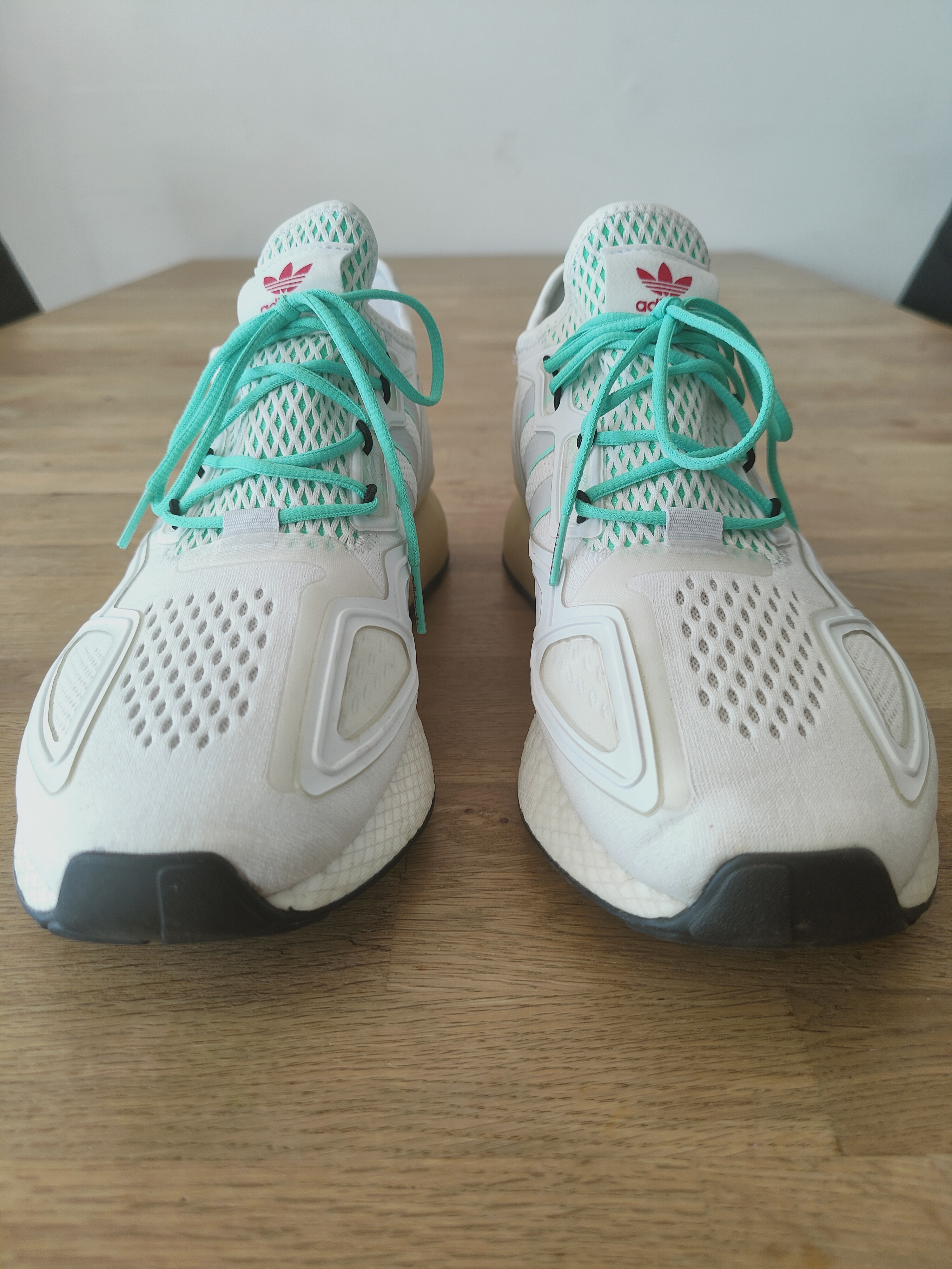 Adidas ZX 2K Boost Grey One Hi-Res Green (2020) photo 9