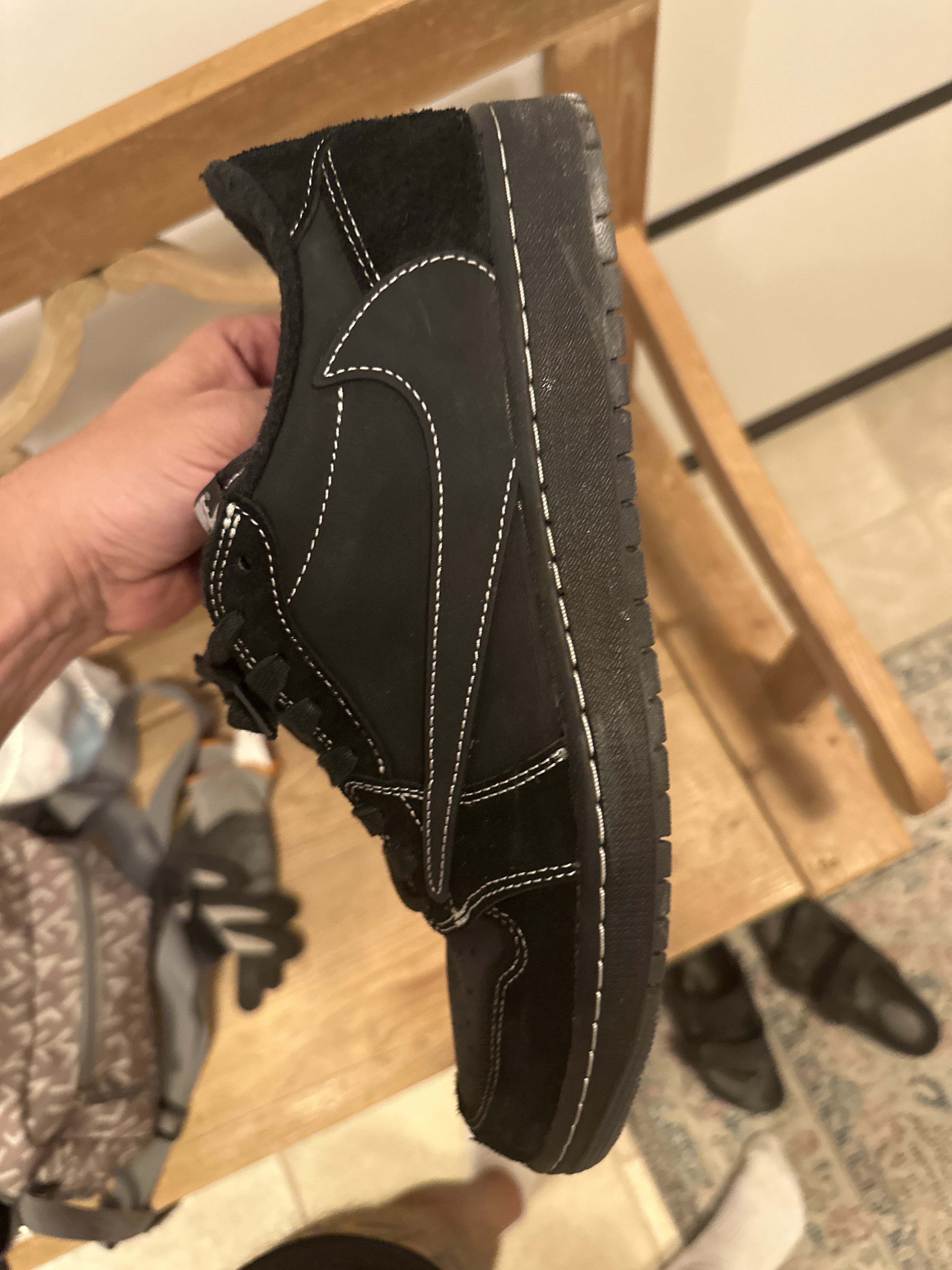 Air Jordan x Travis Scott 1 Low OG 'Black Phantom' (2022) photo 4