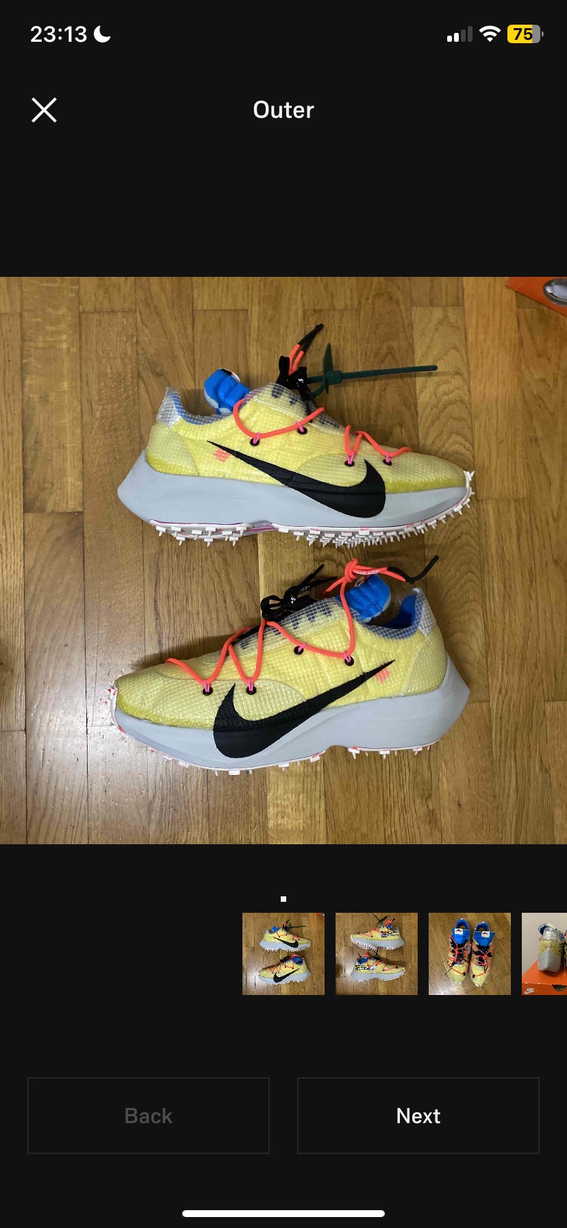 Nike x Off-White Zoom Vapor WMNS 'Street Yellow' (2019) photo 1
