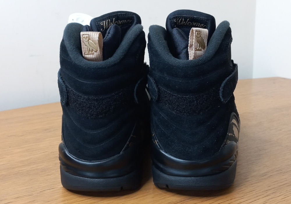 Air Jordan x OVO 8 Retro Black Metallic Gold (2018) photo 4