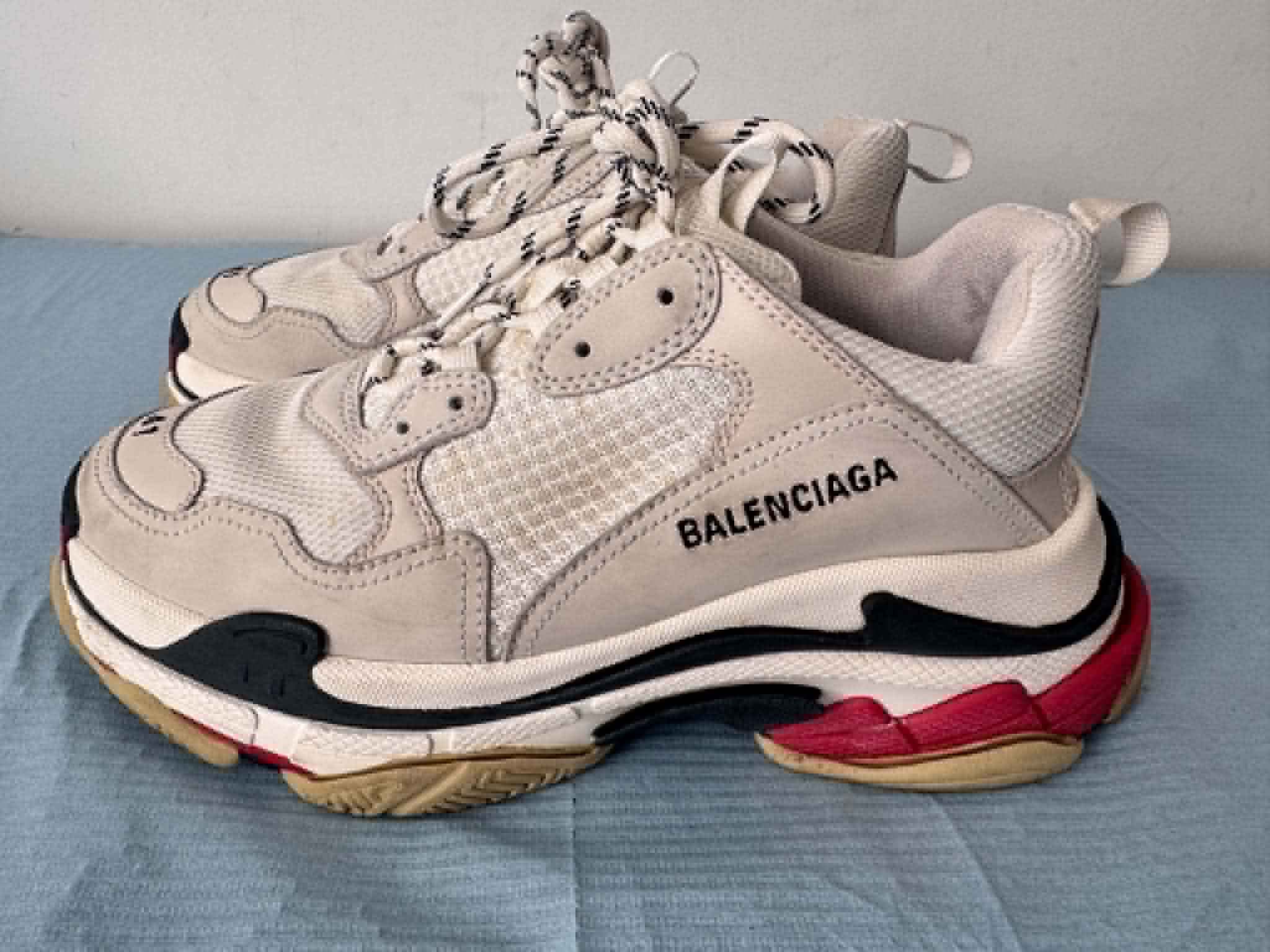 Balenciaga Triple S 'White Black Red' photo 1