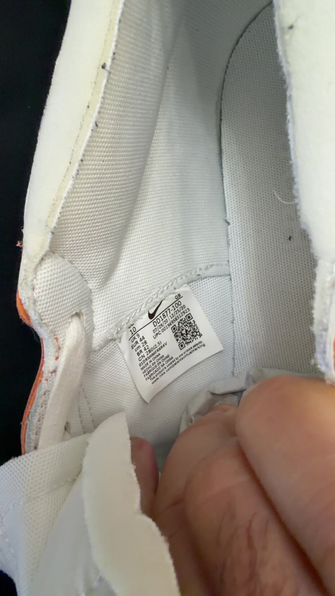 Nike x sacai Blazer Low Magma Orange (2021) photo 4
