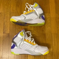 Nike Air Flight Lite High White Metallic Silver Hyper Grape (2014) photo 2