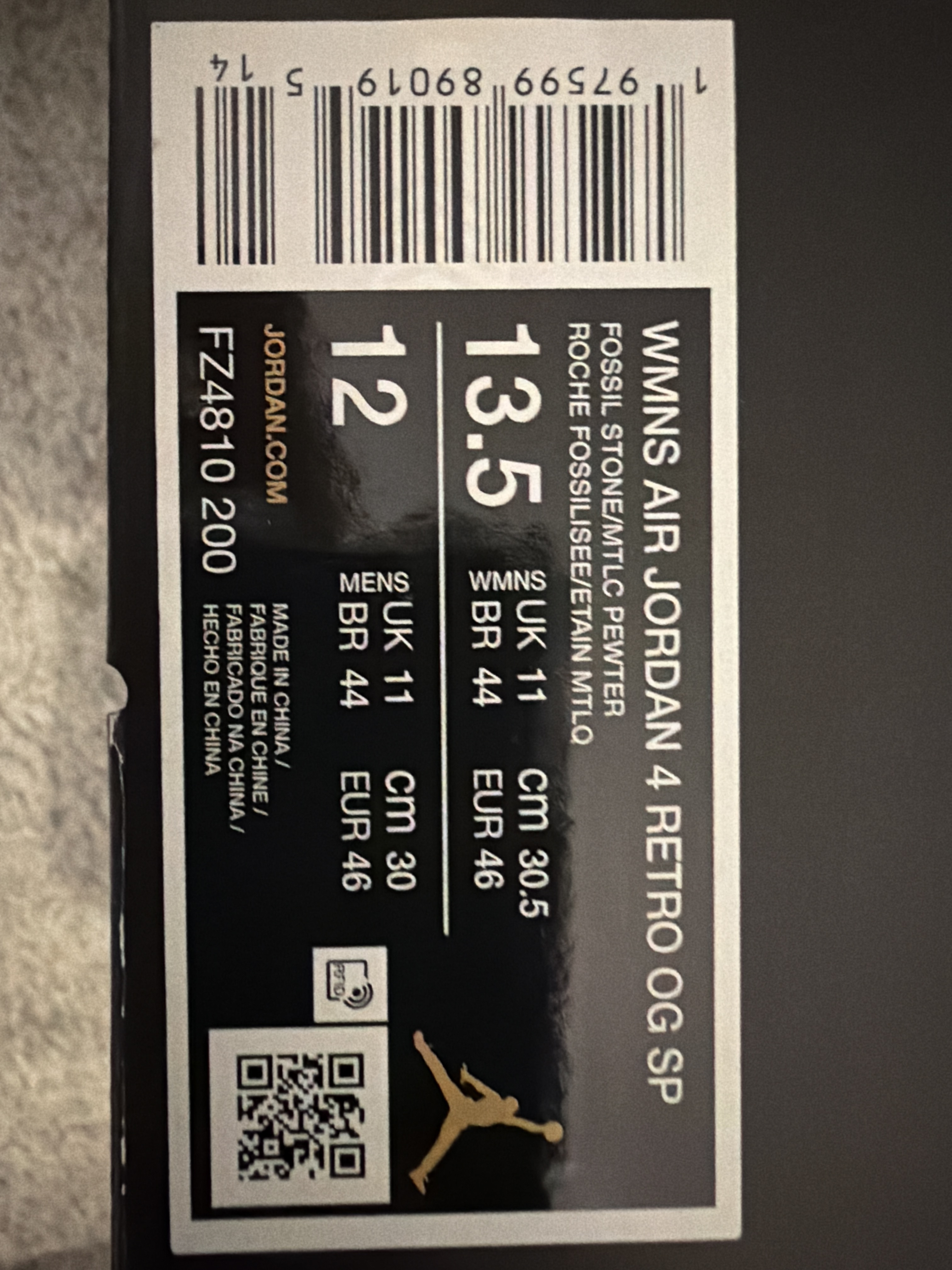 Air Jordan 4 x A Ma Maniére 4 Retro OG SP WMNS 'Fossil Stone' (2024) photo 6