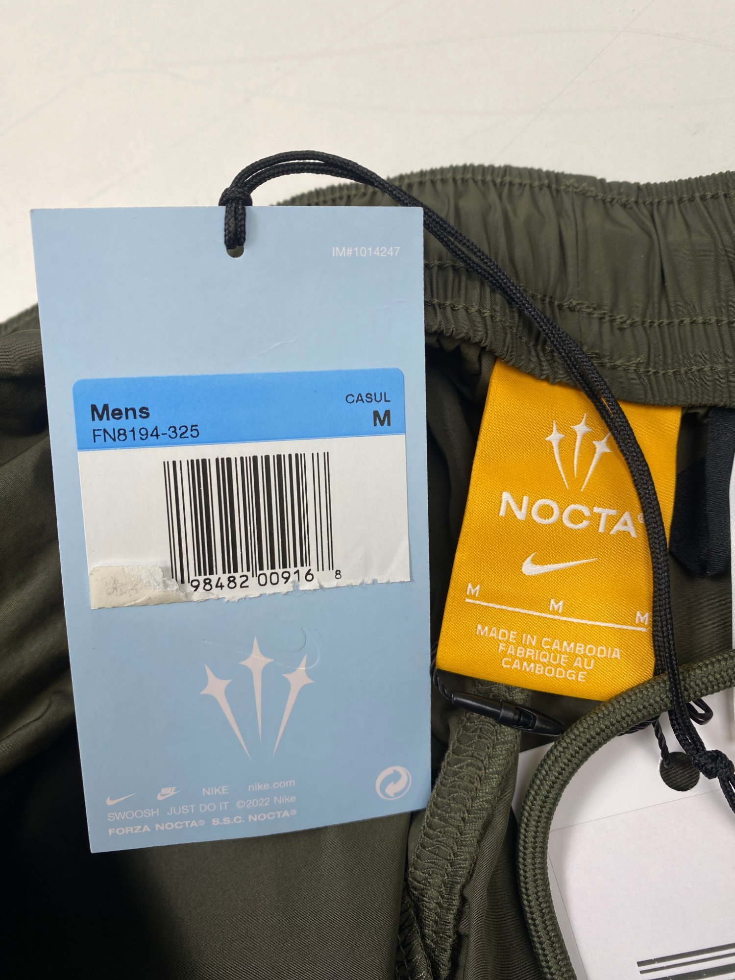 Nike x NOCTA Cardinal Nylon Short Olive Green photo 3