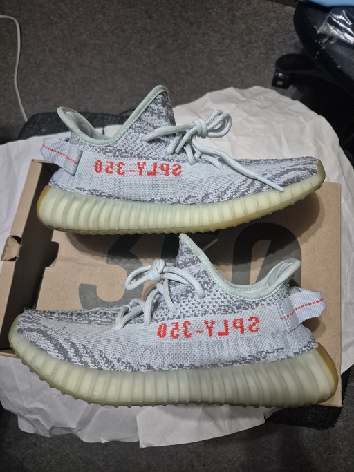 yeezy boost 350 v2 blue tint box adidas Yeezy Boost 350 V2 Blue Tint – Hsports