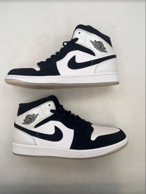 Air Jordan 1 Mid 'Diamond Black White' (2022)