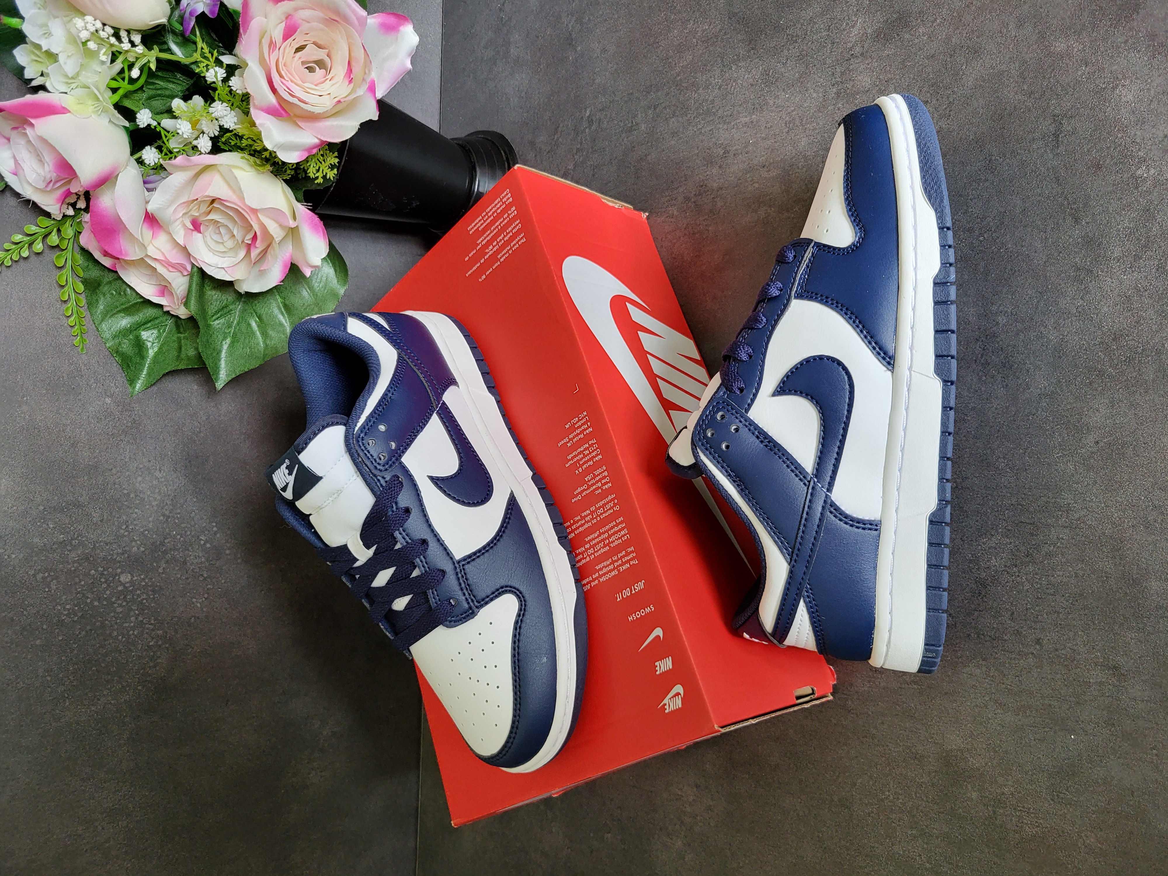Nike Dunk Low 'White Midnight Navy' (2024) photo 1