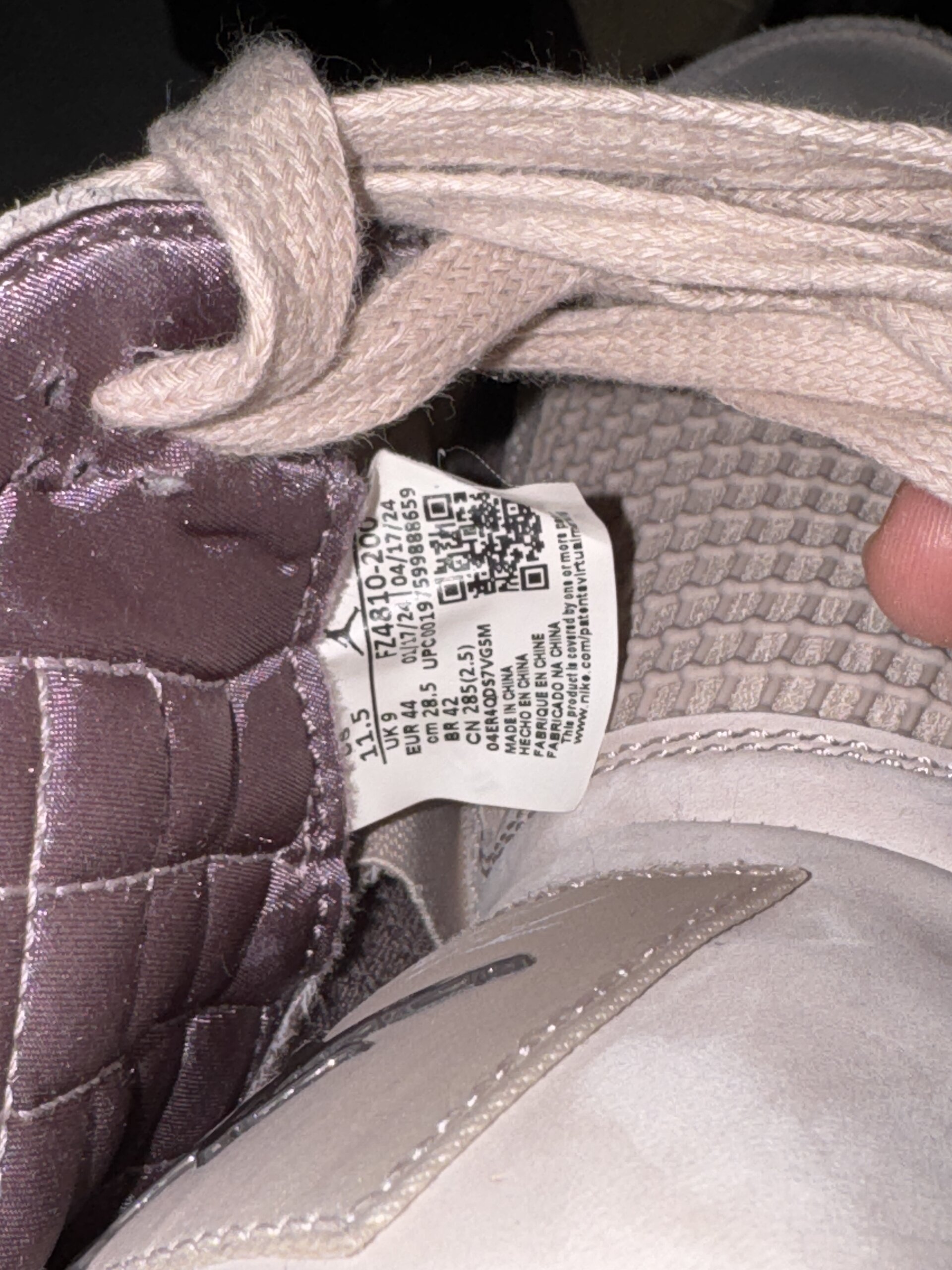Air Jordan 4 x A Ma Maniére 4 Retro OG SP WMNS 'Fossil Stone' (2024) photo 6