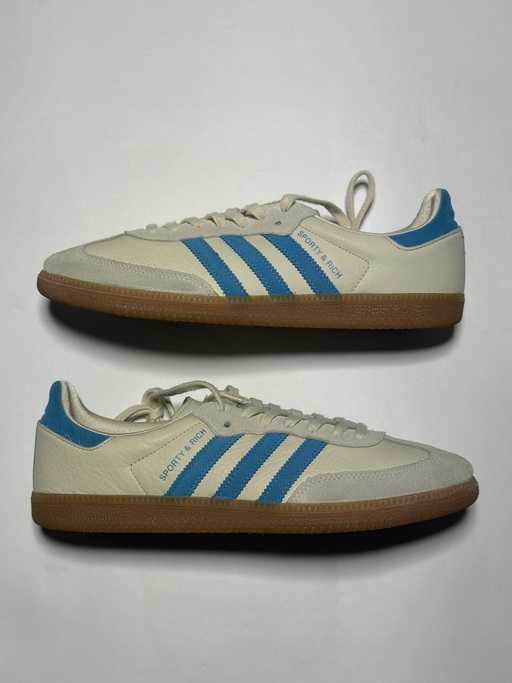 Adidas x Sporty & Rich Samba OG 'Cream Blue' (2023)