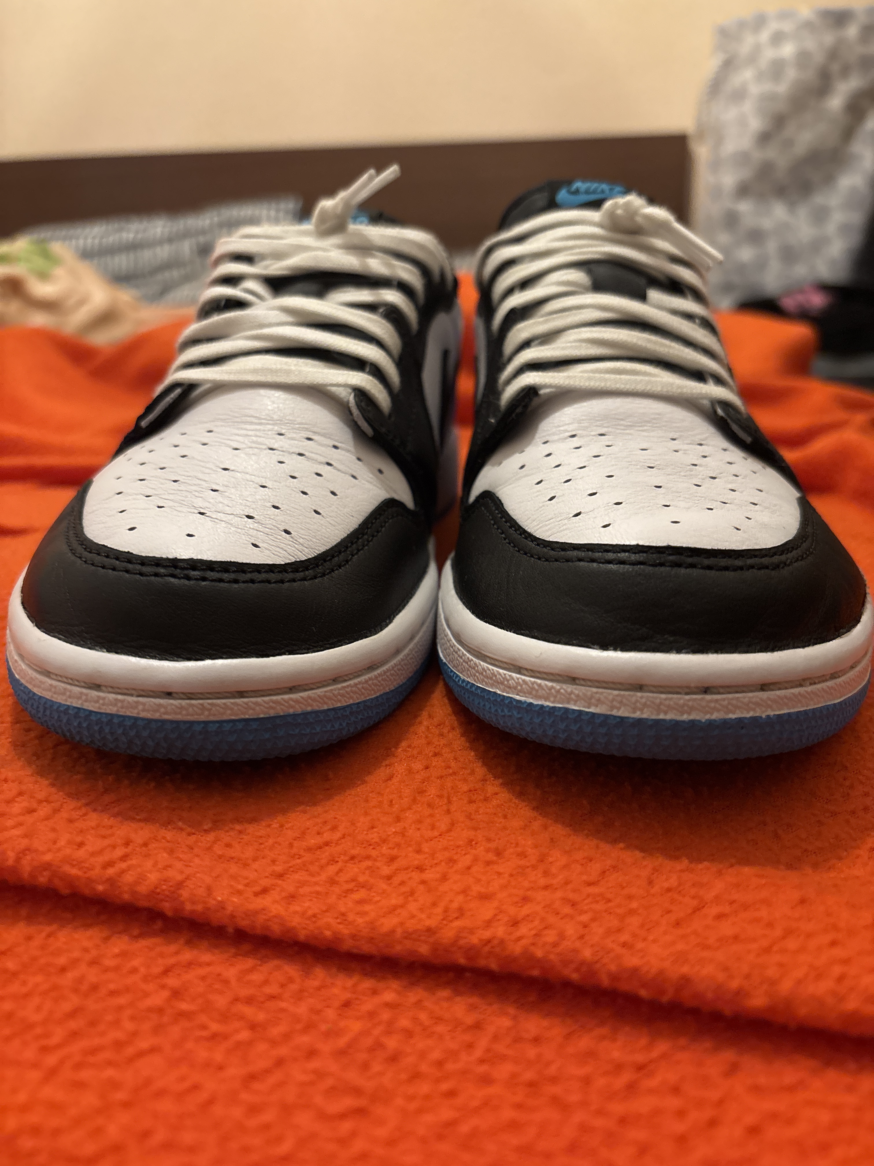 Air Jordan 1 Low WMNS Black and Dark Powder Blue (2022) photo 8