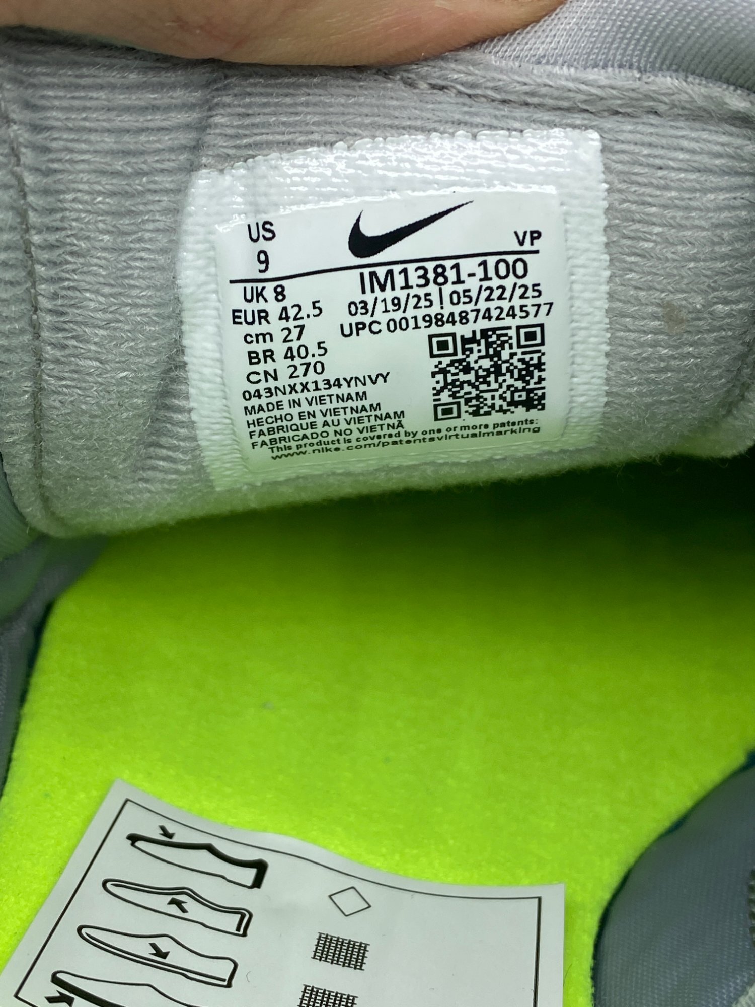 Nike x Palace Total 90 III 'White Volt' (2025) photo 6