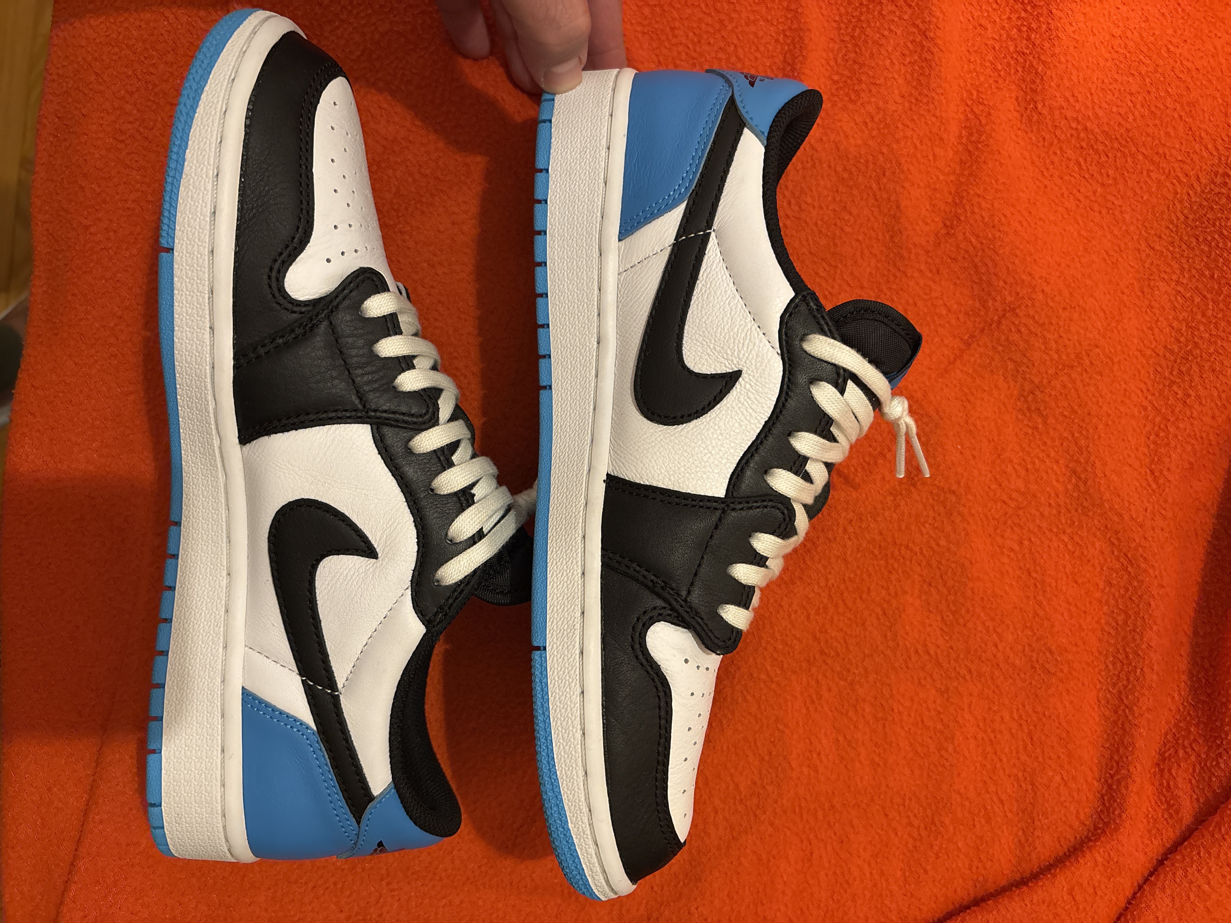 Air Jordan 1 Low WMNS Black and Dark Powder Blue (2022) photo 1
