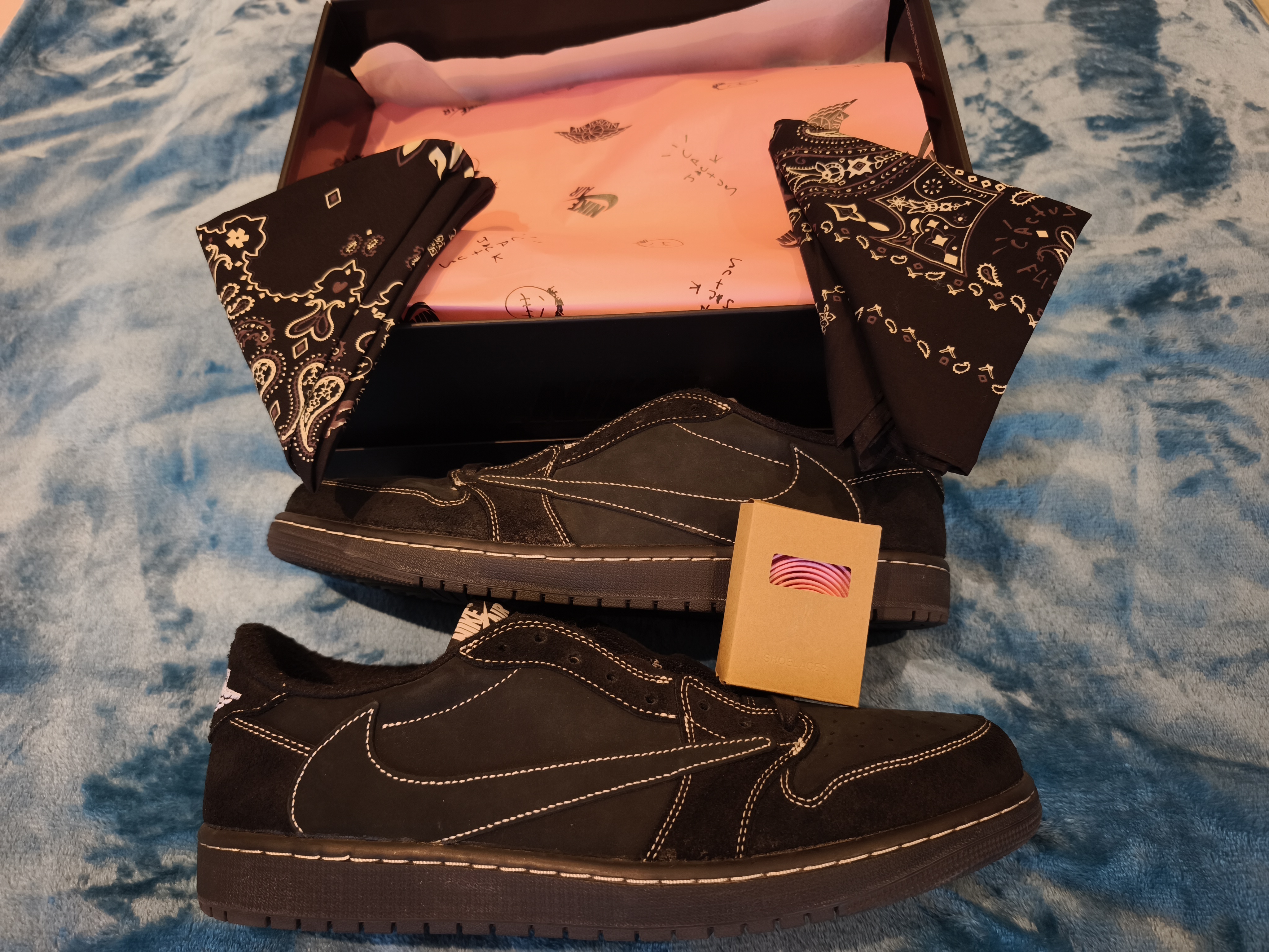 Air Jordan x Travis Scott 1 Low OG 'Black Phantom' (2022) photo 10