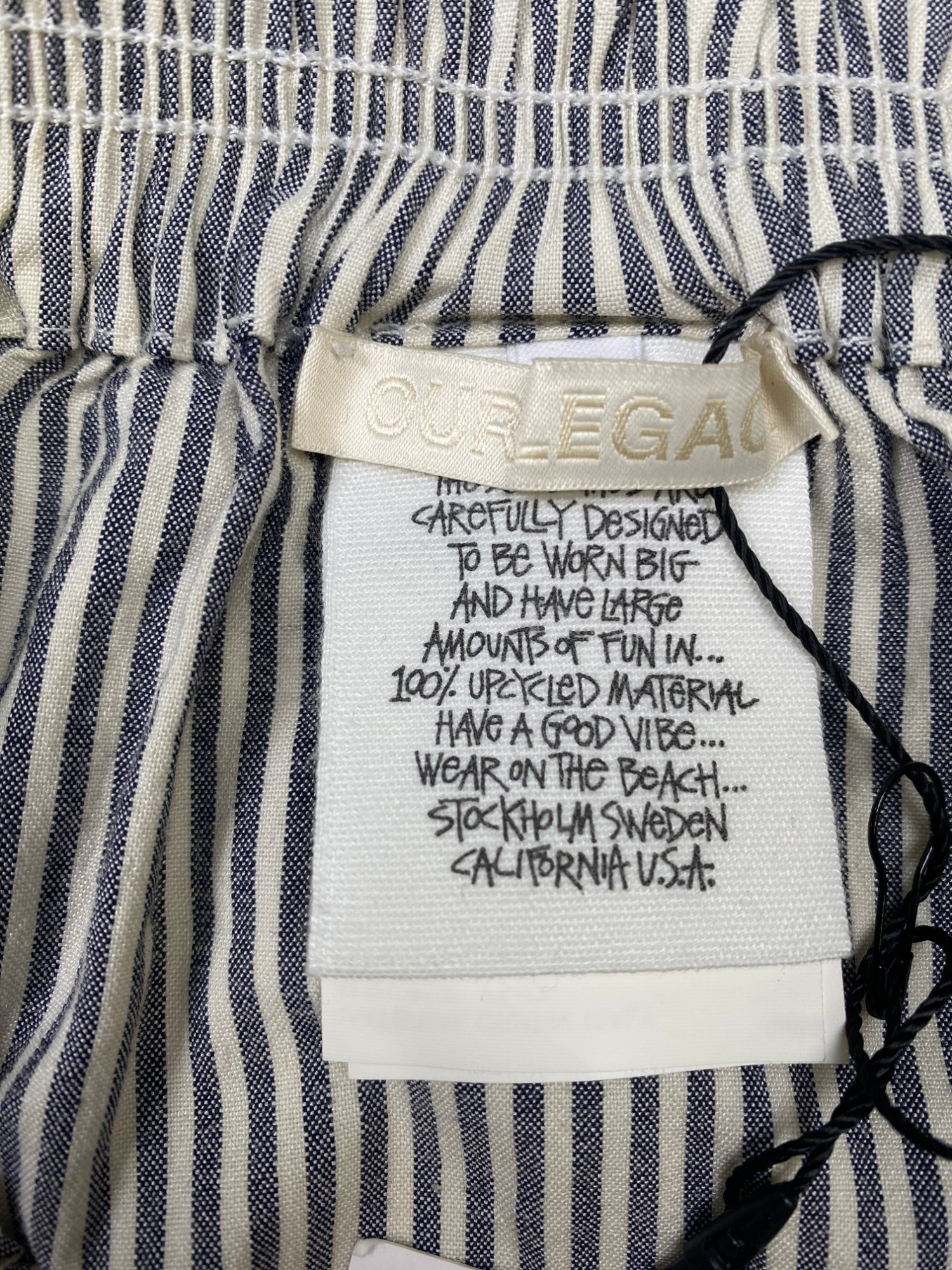 Stüssy x Our Legacy Work Shop Stripe Shorts photo 5