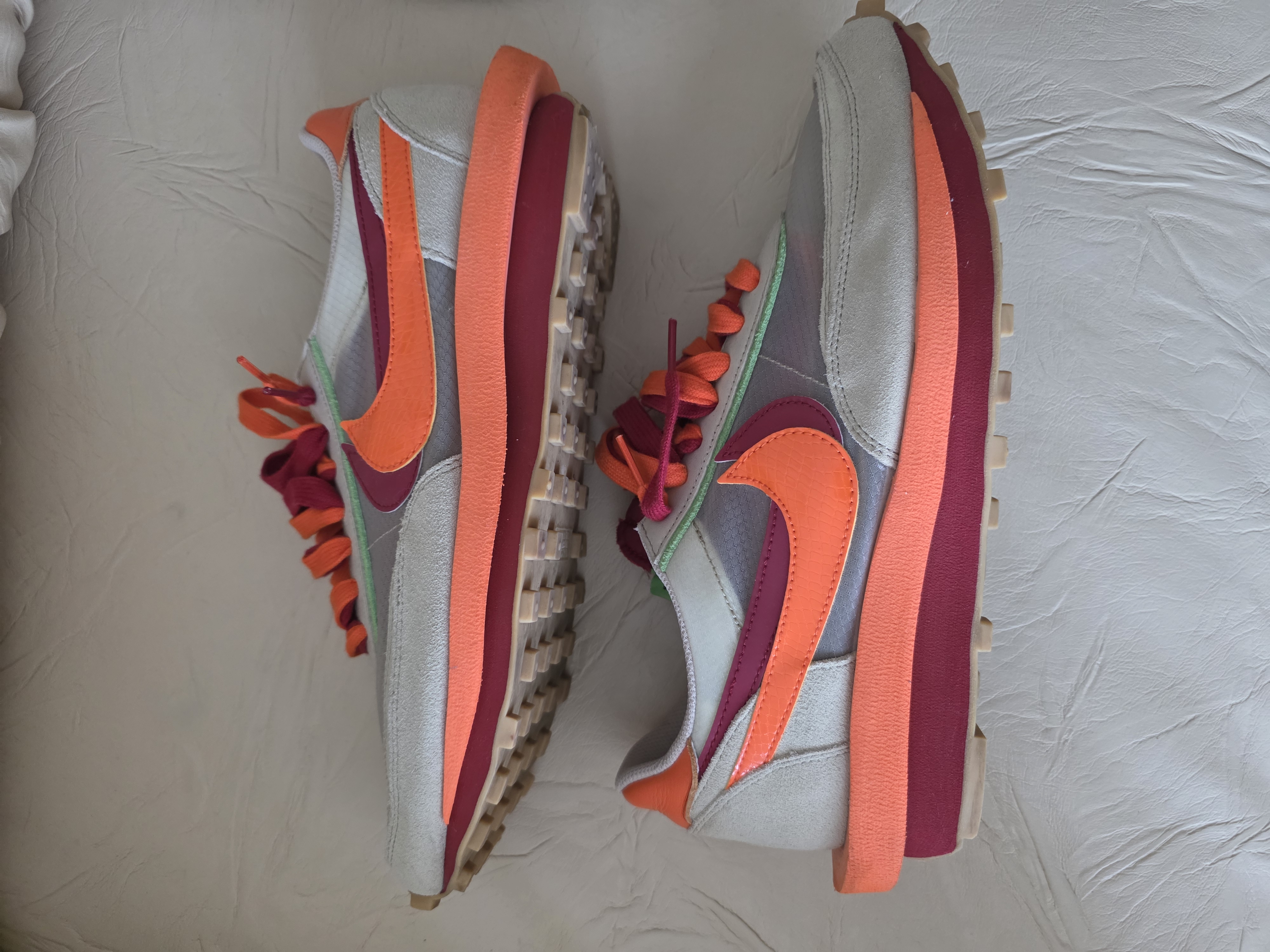 Nike x sacai x Clot LDWaffle 'Kiss of Death Net Orange Blaze' (2021) photo 1