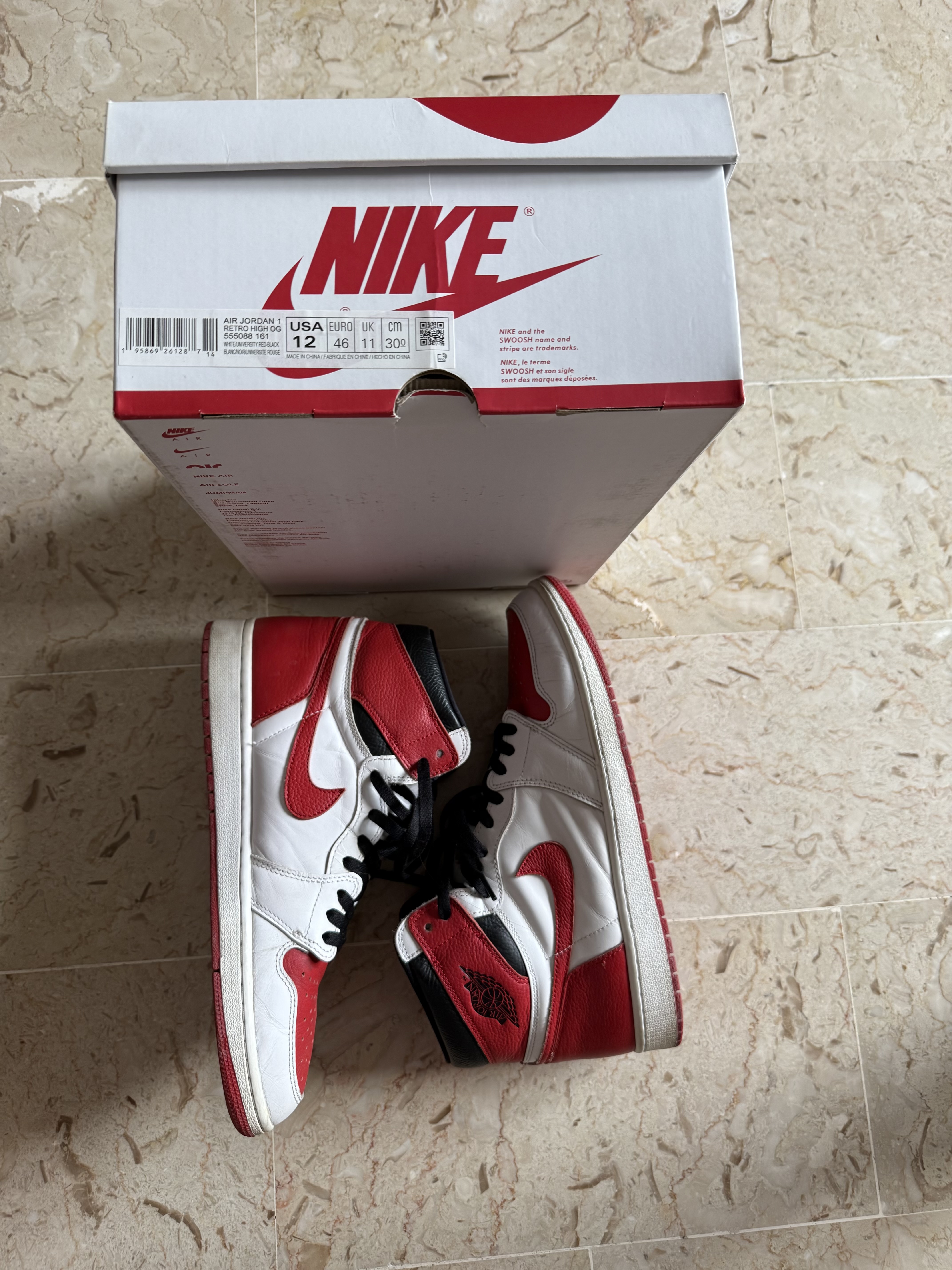 Air Jordan 1 High Heritage 'White Red' (2022) photo 6